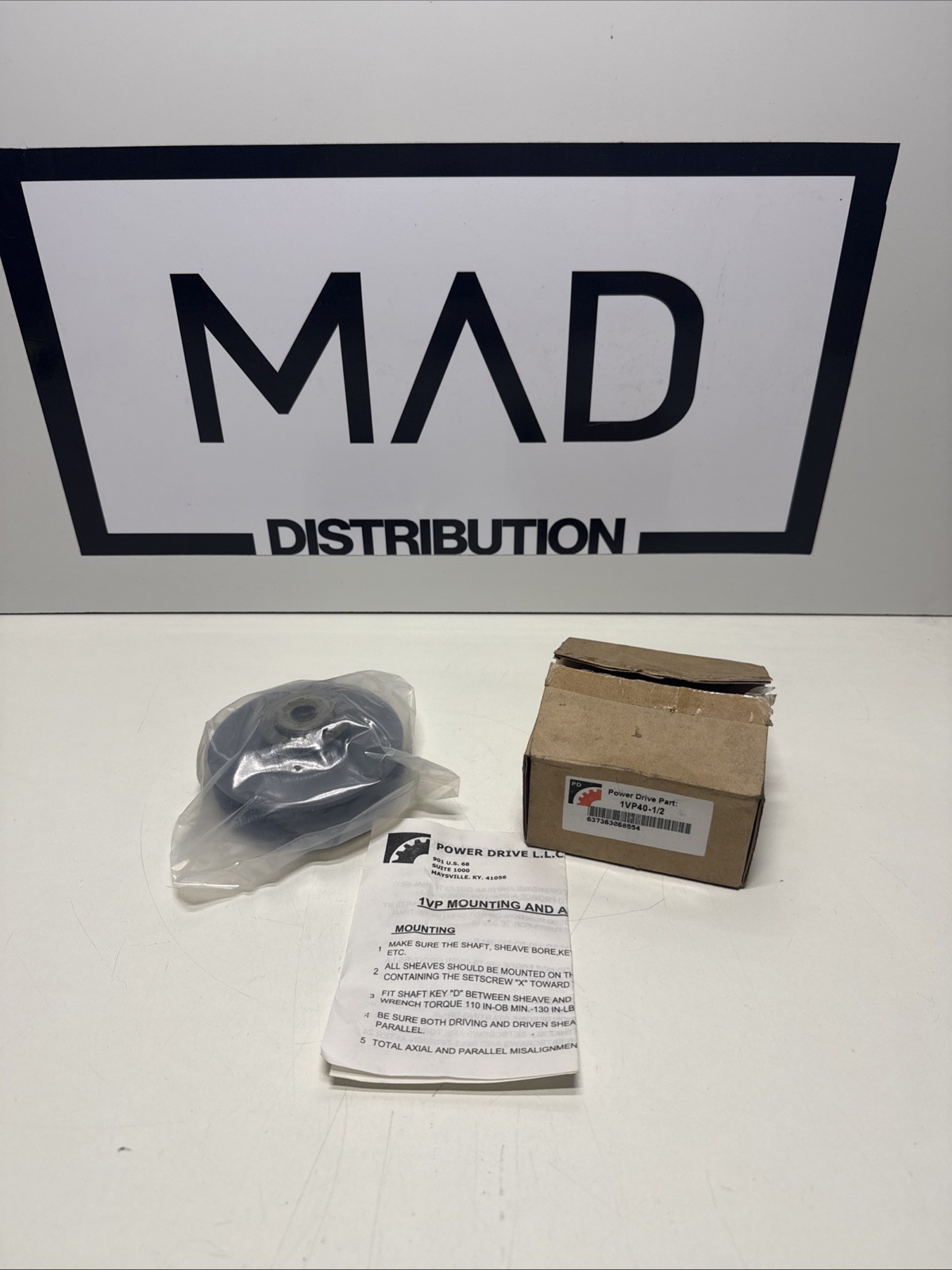 1VP40-1/2" Bore Variable Pitch Sheave Adjustable Pulley