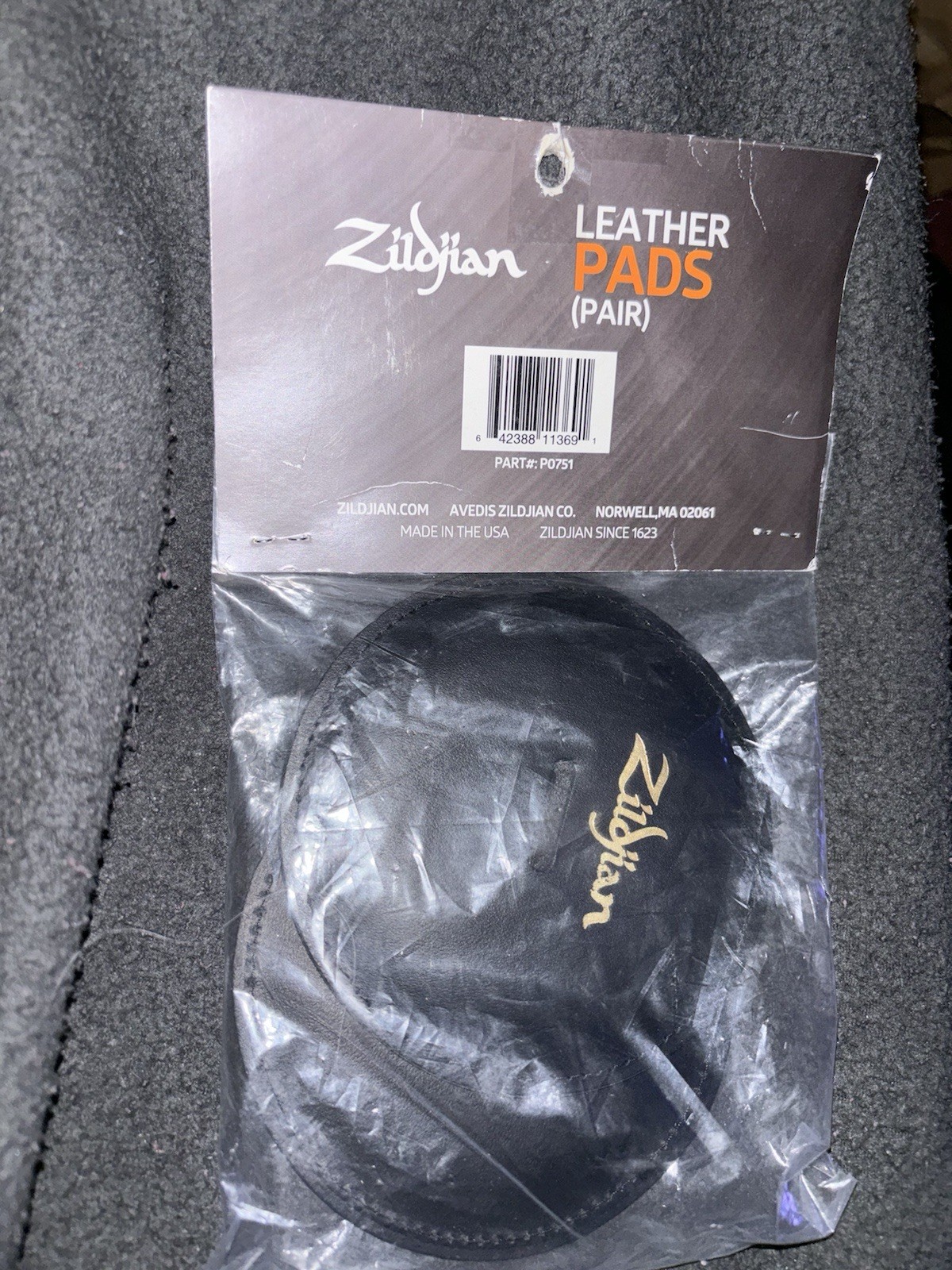 Zildjian P0751 Leather Cymbal Pads - Pair