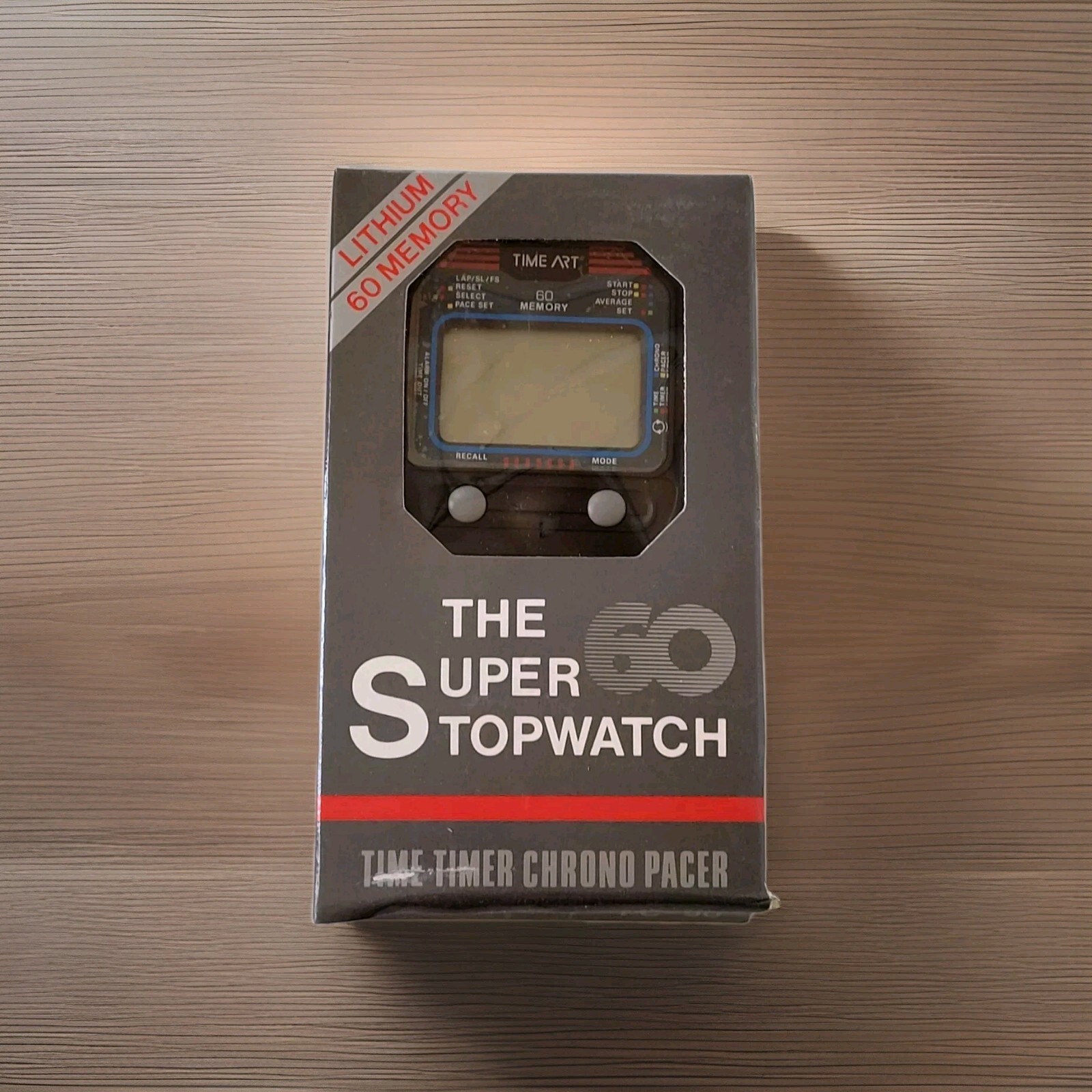 Stop Watch Time Art The Super Lithium 60 Memory Stop Watch Black