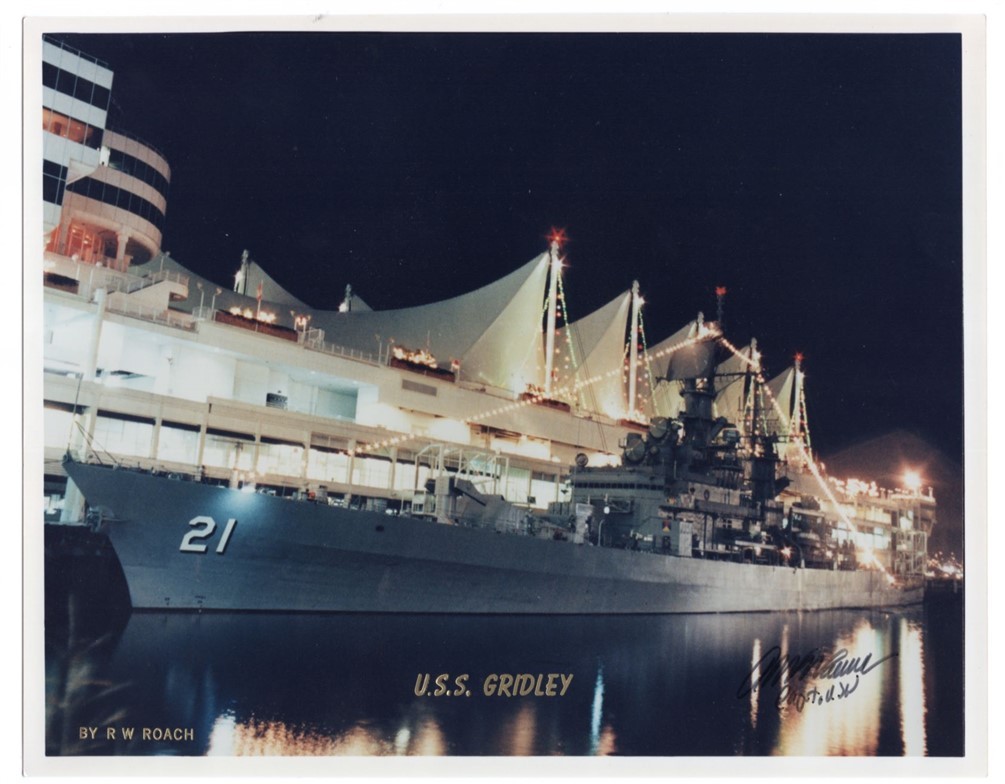 1975-1994 Guided Missile Cruiser CG-21 USS Gridley 8x10 Original Photo