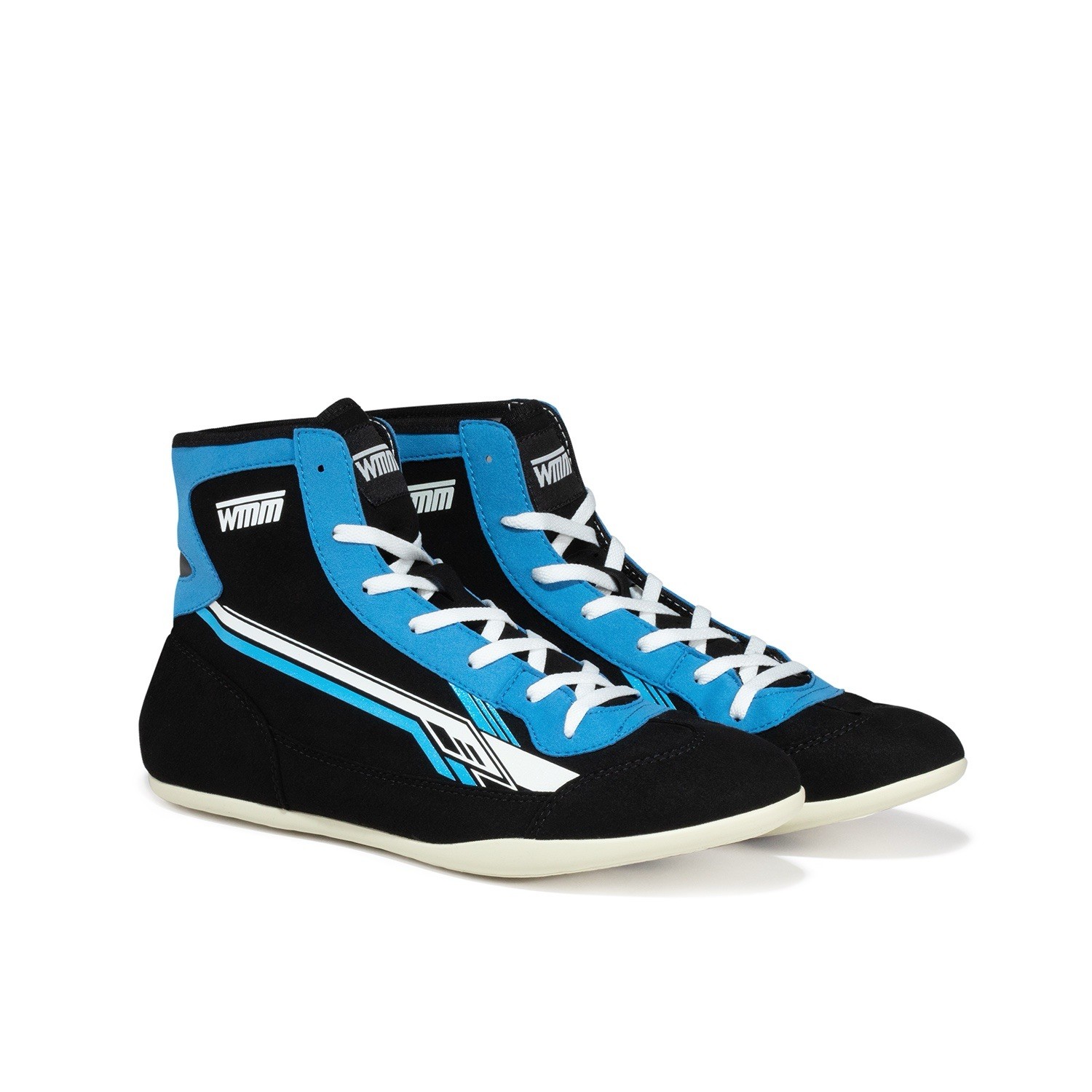 New Collection! Blue WMM Wrestling Shoes - Murad Nukhadiev Brand