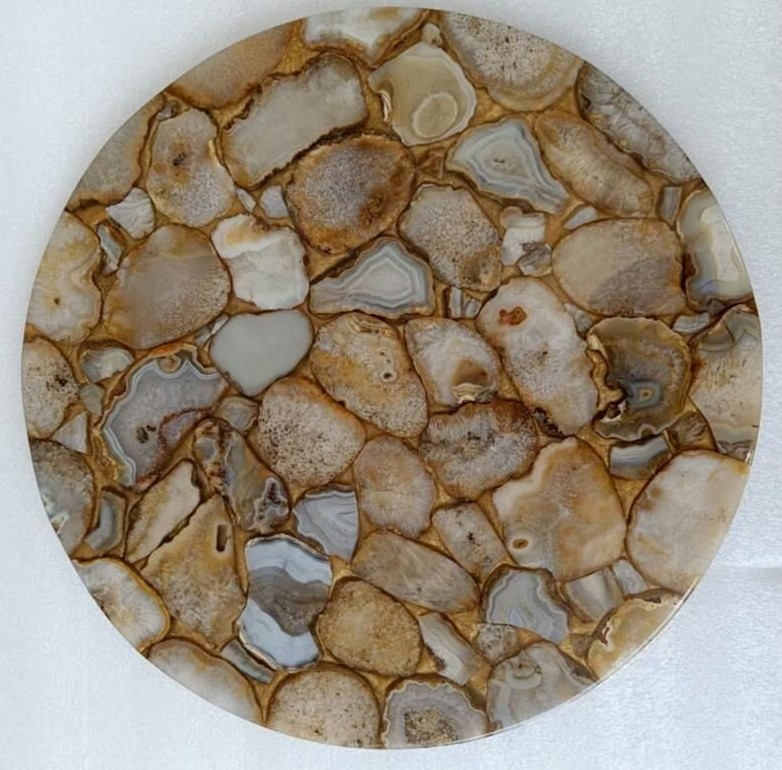 18" Agate Side Table Top / Agate Corner Table Top
