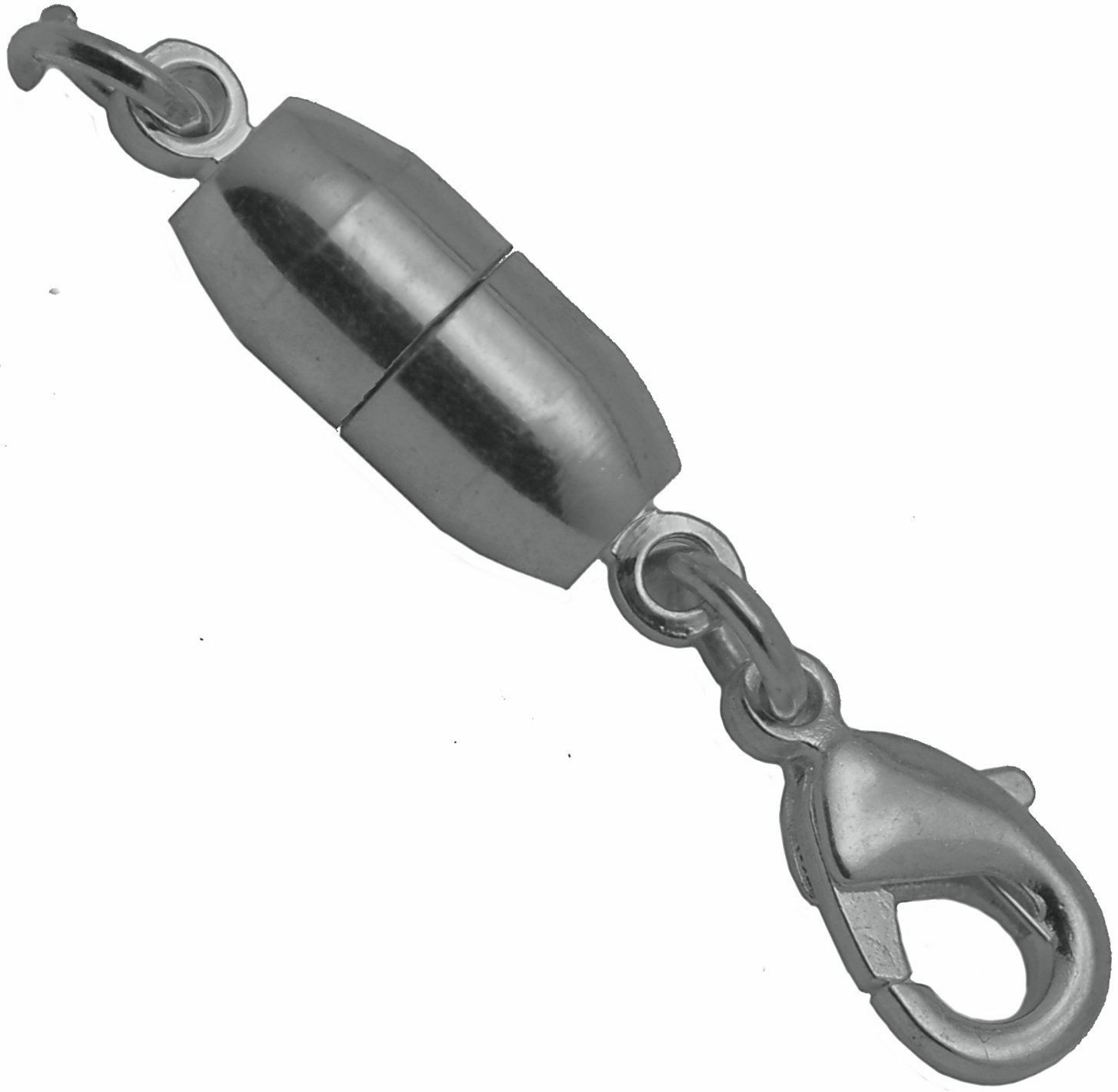 1 CLAW Silver Pill Magnetic Jewelry Clasp Connector Extender Claw Rare Earth