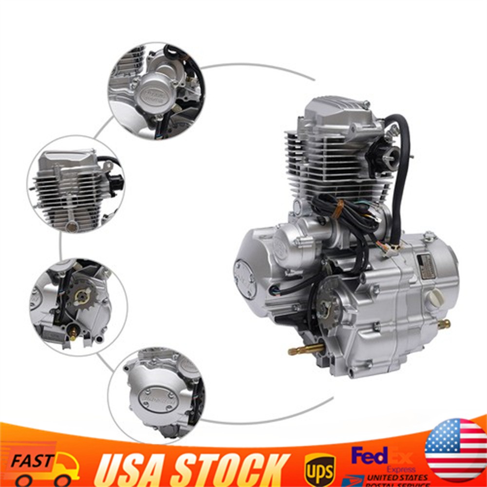 For Dirt Bike ATV 250CC 4 Stroke Vertical Engine 5 Speeds Transmission Motor Kit
