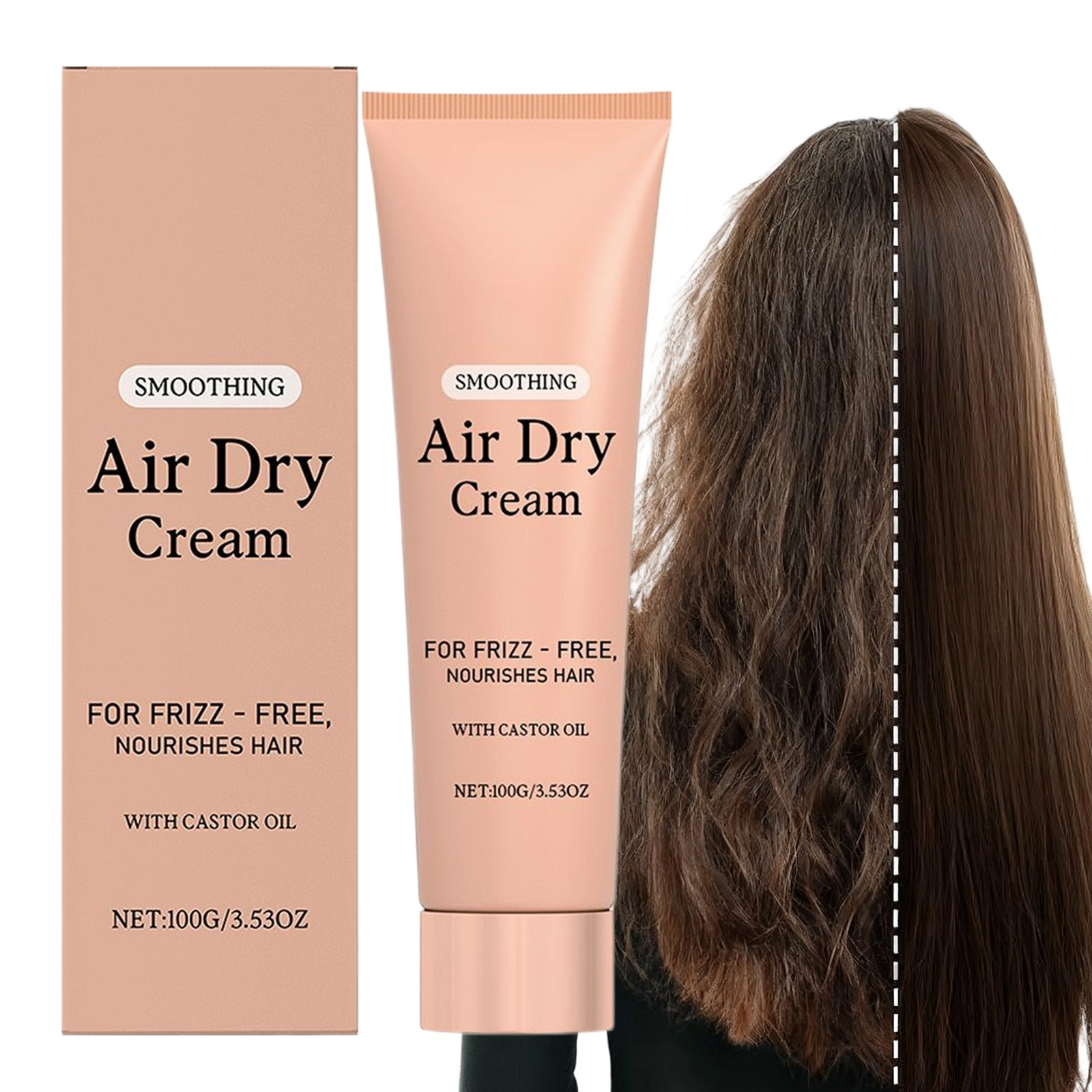 Smoothing Air Dry Cream For Frizzy Hair 100g Lasting Hydration Conditioner