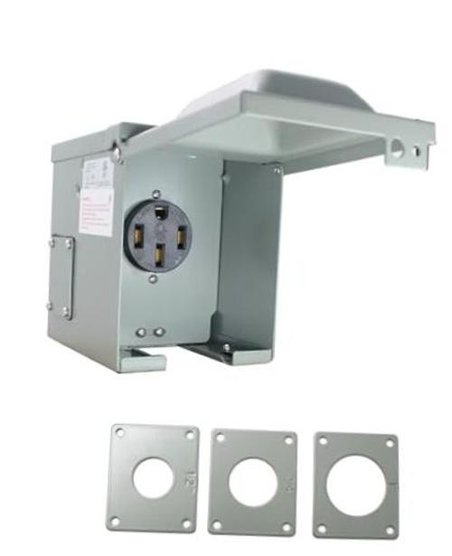 50 Amp RV Power Outlet Box 125/250 Volt, NEMA 14-50R 50 Amp NEMA 14-50R