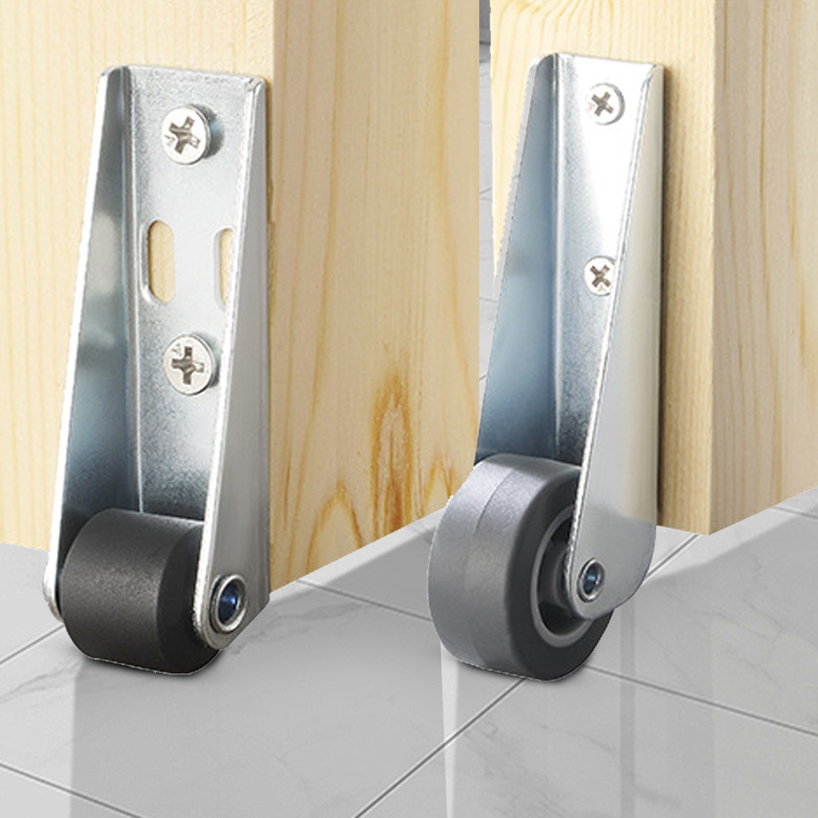 1*Caster Wheel Long Bracket Directional Wheel Side Mount Casters Furniture Wheel