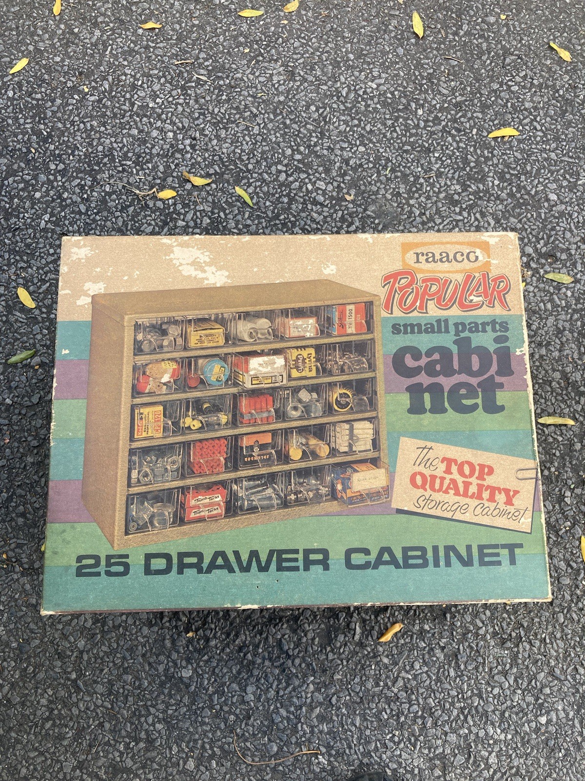 VTG Rare 25 Drawer Raaco NOS Metal Parts Storage Cabinet Organizer original Box!