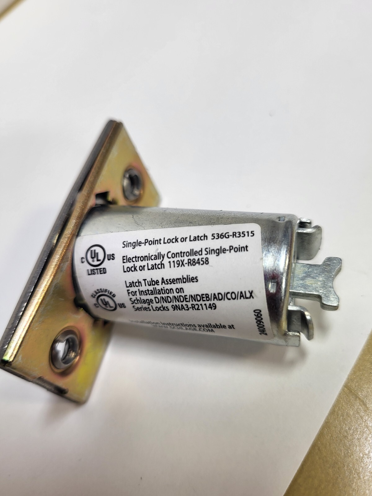 SCHLAGE Springlatch, Single Point Lock Or Latch Or Electronically Controlled