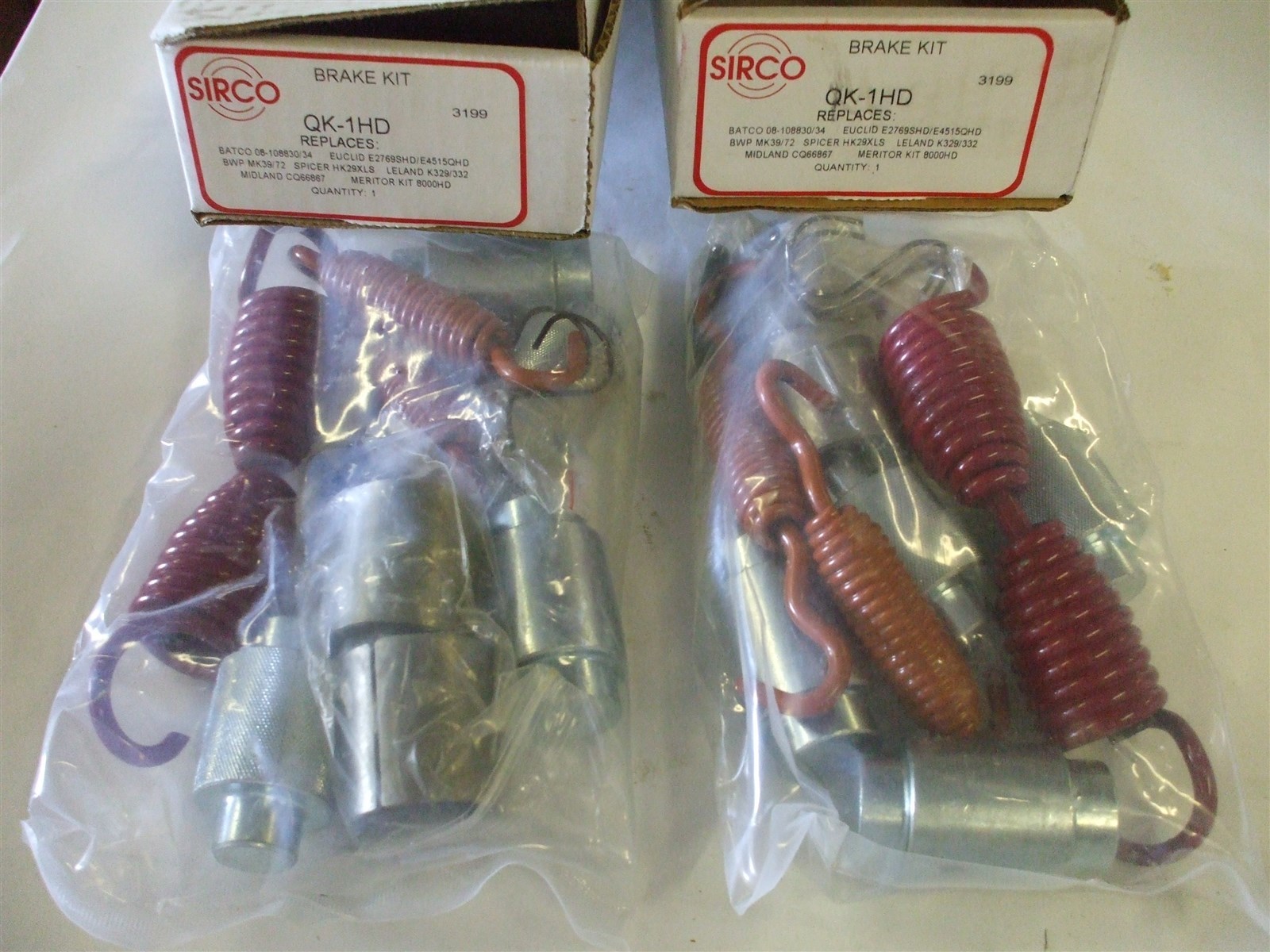 QK-1HD SIRCO BRAKE SHOE HARDWARE KIT 4515Q 4707Q 4524Q 4514Q E2469SHD (QTY-2)