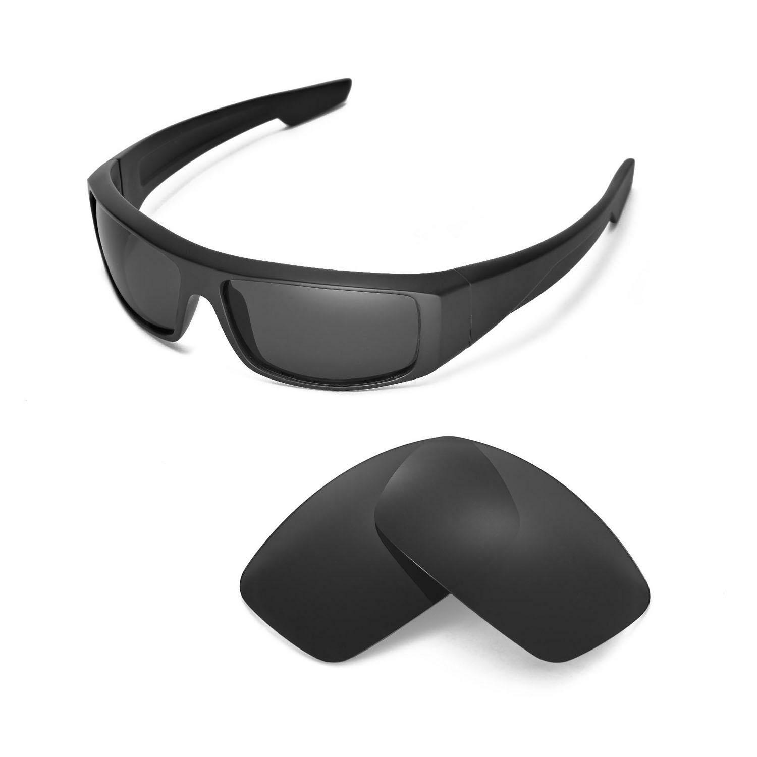 Walleva Black Polarized Replacement Lenses For Spy Optic Logan Sunglasses