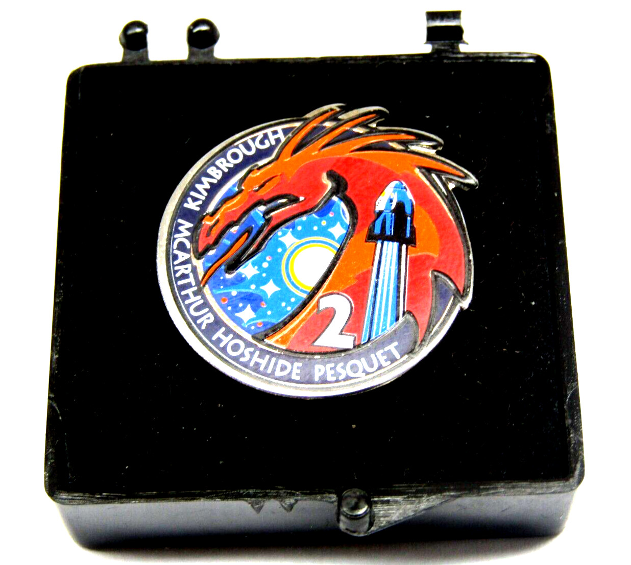 SpaceX Crew Dragon Mission 2 Pin Nasa Official Space Exploration Collectible