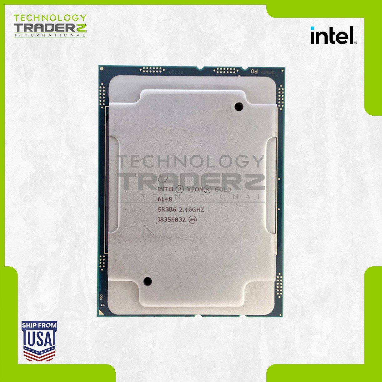 ** SR3B6 Intel Xeon Gold 6148 20-Core 2.40GHz 27.5MB 150W LGA3647 Processor**