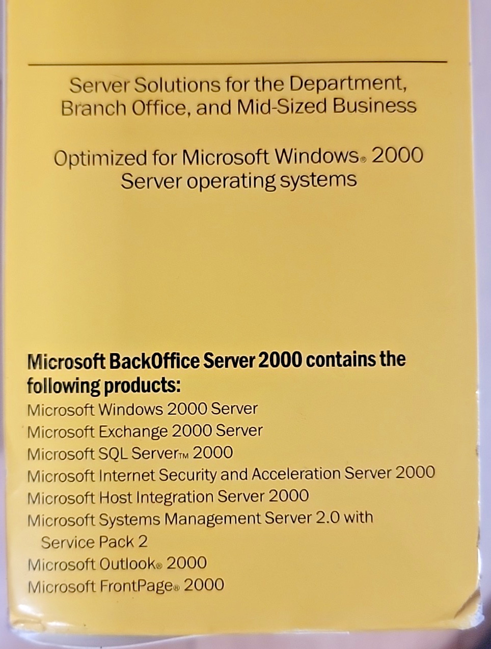 Microsoft BackOffice Server 2000 - Software 5 Clients - CD 6-Disc Set & Key READ