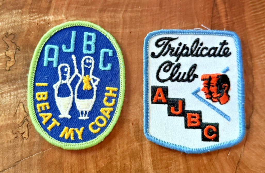2 Vintage (1976) American Junior Bowling Congress (AJBC) Patches