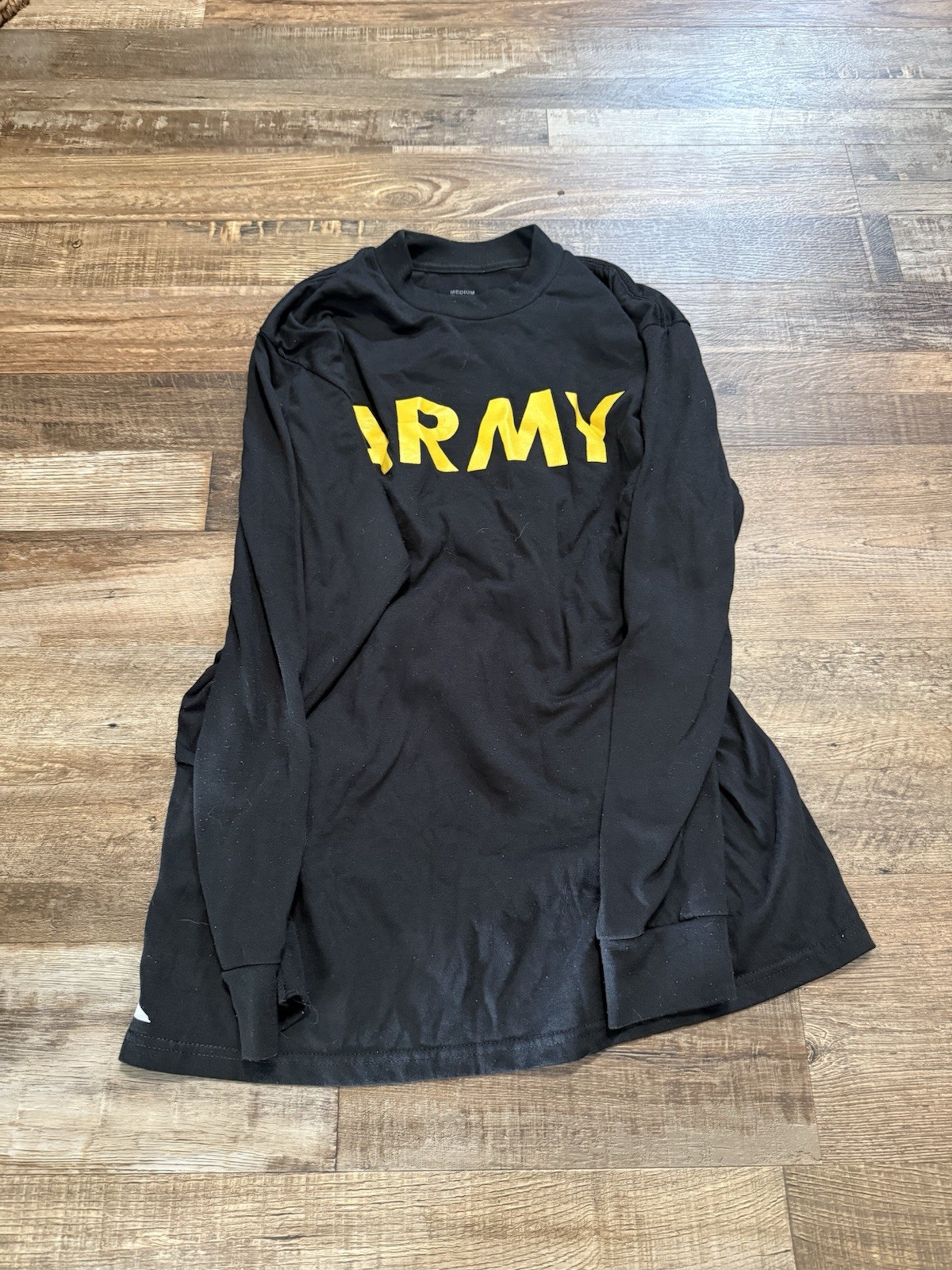 Unicor US Army Physical Fitness Uniform Shirt Black Medium Original Militaria