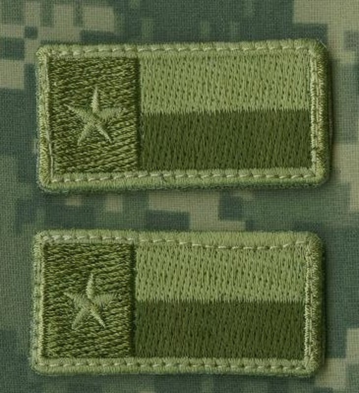 JOINT SP OPS TASK FORCE JSOTF-A ODA PENCIL POCKET 2" vêlkrö 2-TAB: TEXAS FLAG