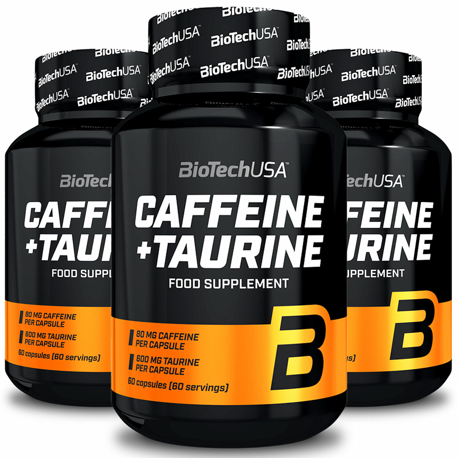 BIOTECH USA CAFFEINE & TAURINE Power Food Supplement Pills Energy & Weight Loss