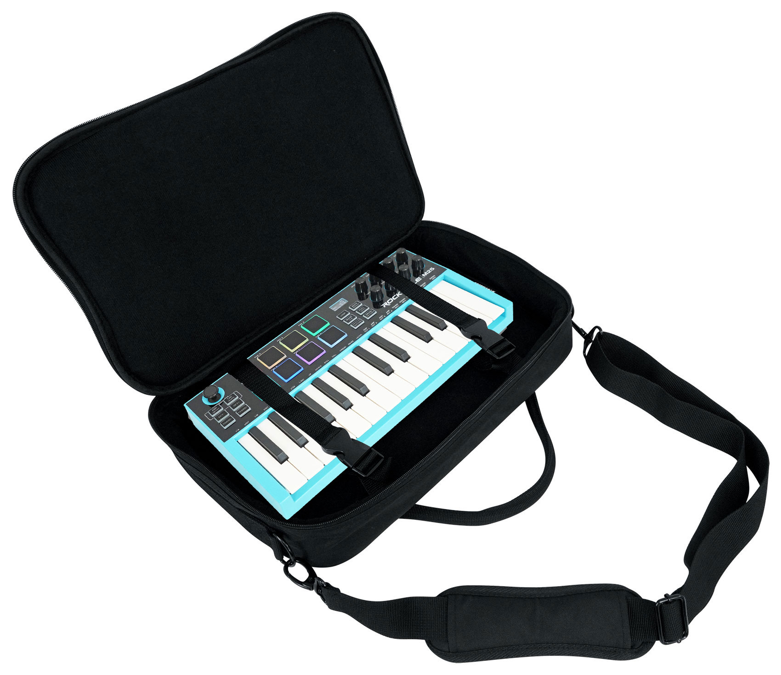 Rockville M25 STANDARD 25 Key USB Wireless Bluetooth Keyboard Controller + Bag