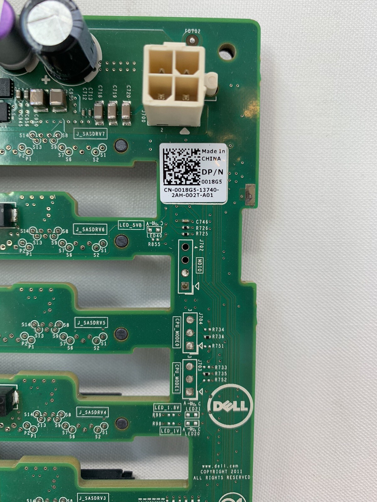 Dell Poweredge Backplane Board 0018G5