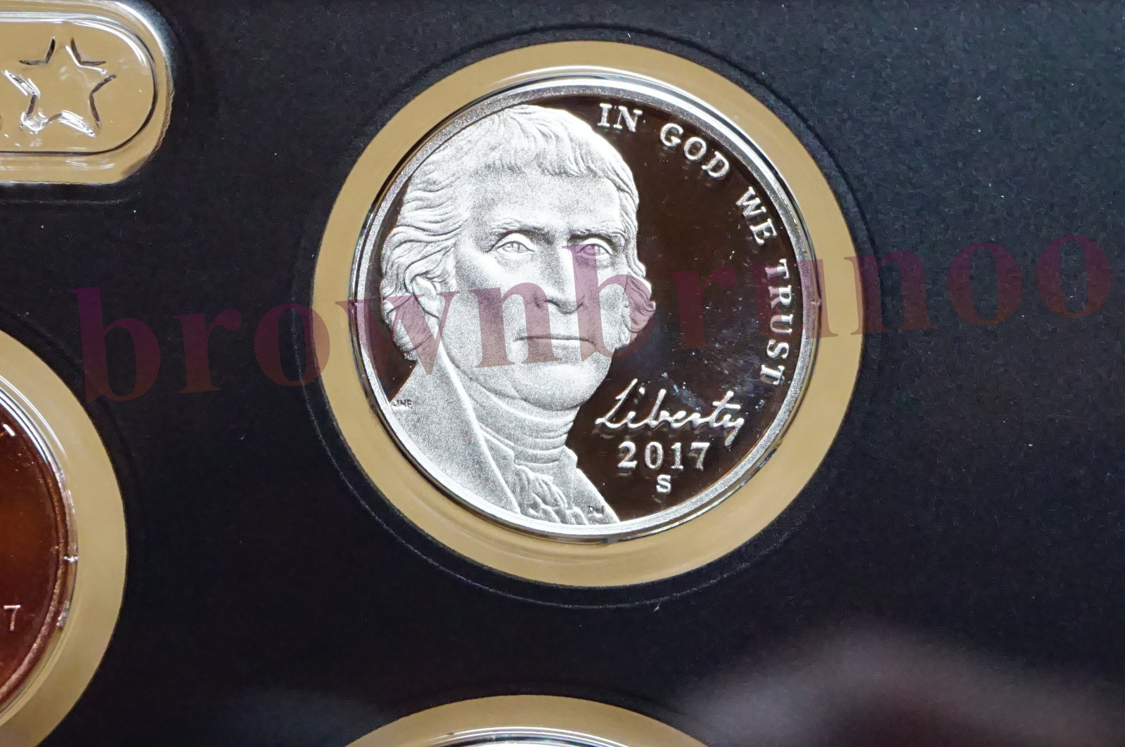 2017 S Partial Proof Set SILVER Kennedy Dime Native $1 5¢ 1¢ 5 Coins NO BOX COA