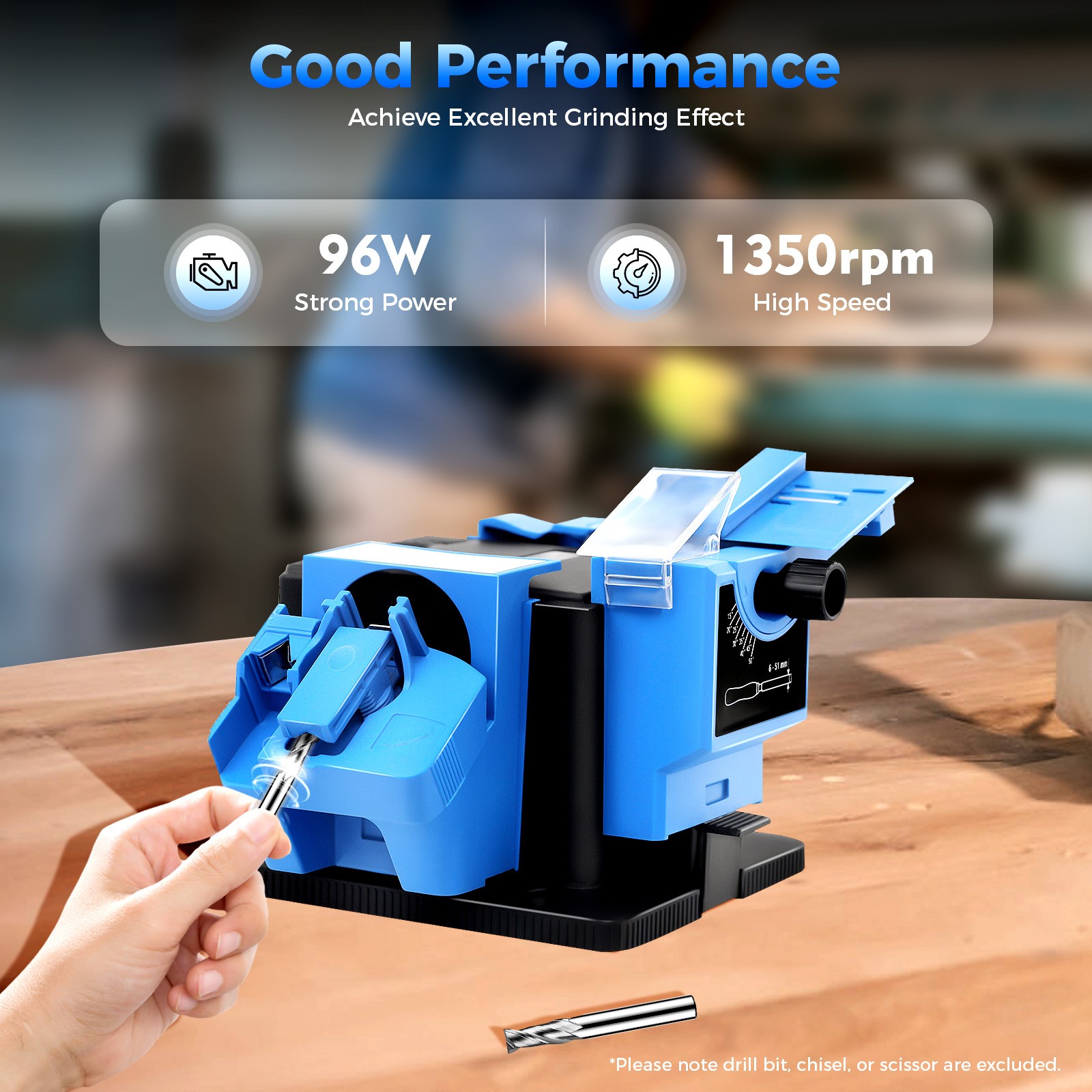 Electric Drill Bit Sharpener Multifunction Scissor/Knife Drill Sharpening Tool