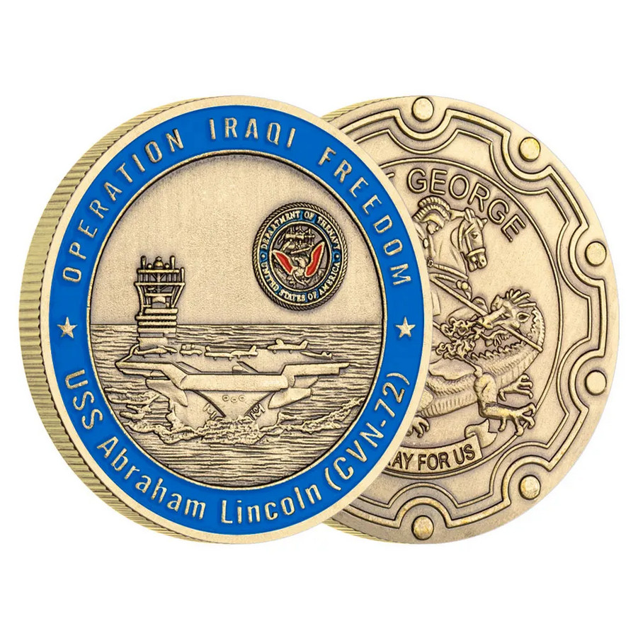 Navy USS Ahraham Lincoln CVN-72 Challenge Coin Collectable Military Ship 1-pc