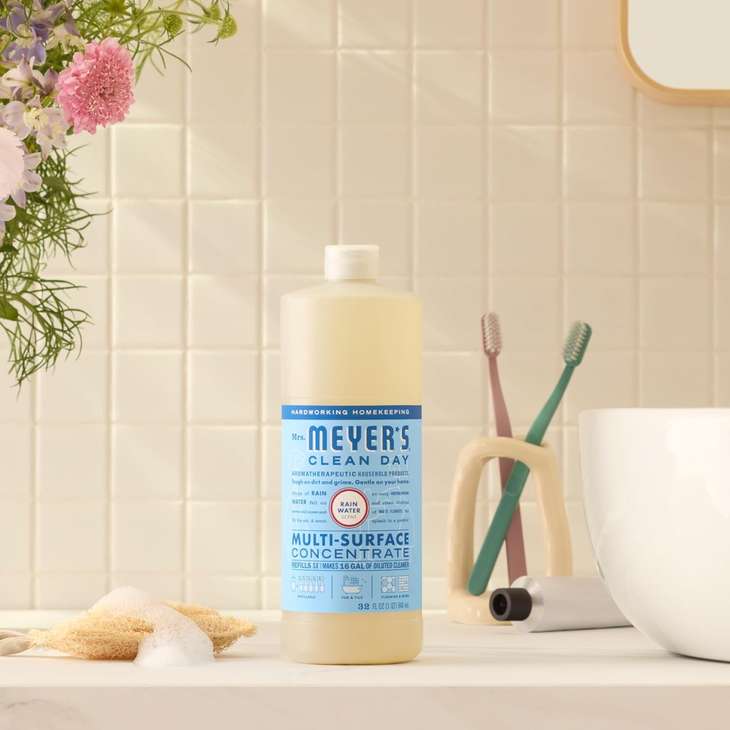 Mrs. MEYER'S CLEAN DAY Multi-Surface Everyday Concentrate, Rain Water Scent, ...