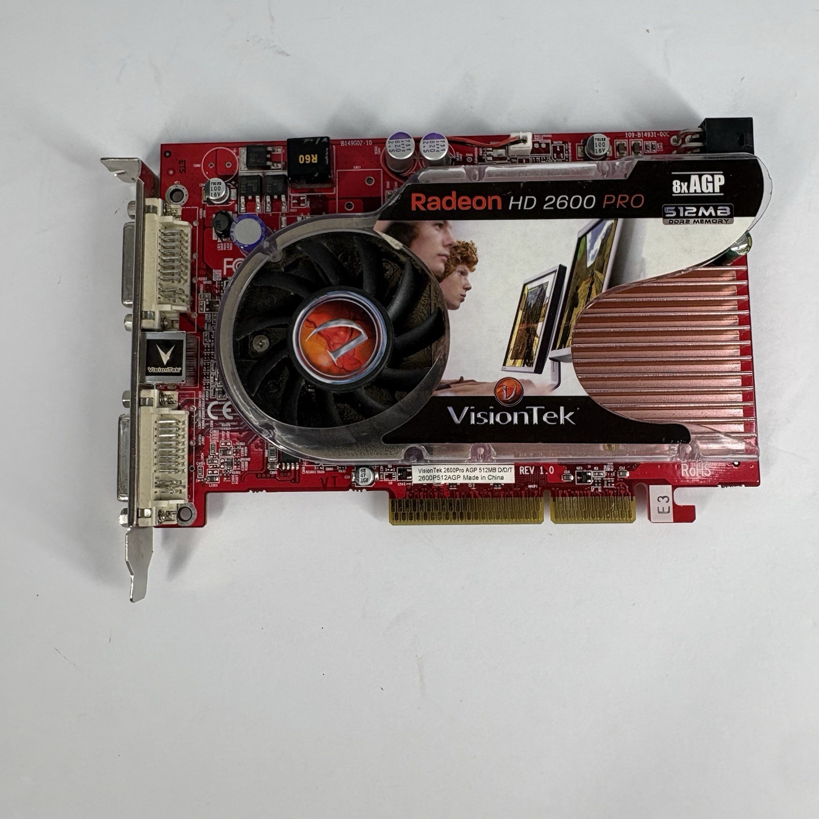 VisionTek ATI Radeon HD 2600 Pro, 512MB DDR2, AGP Graphics Card. (VT-400228)