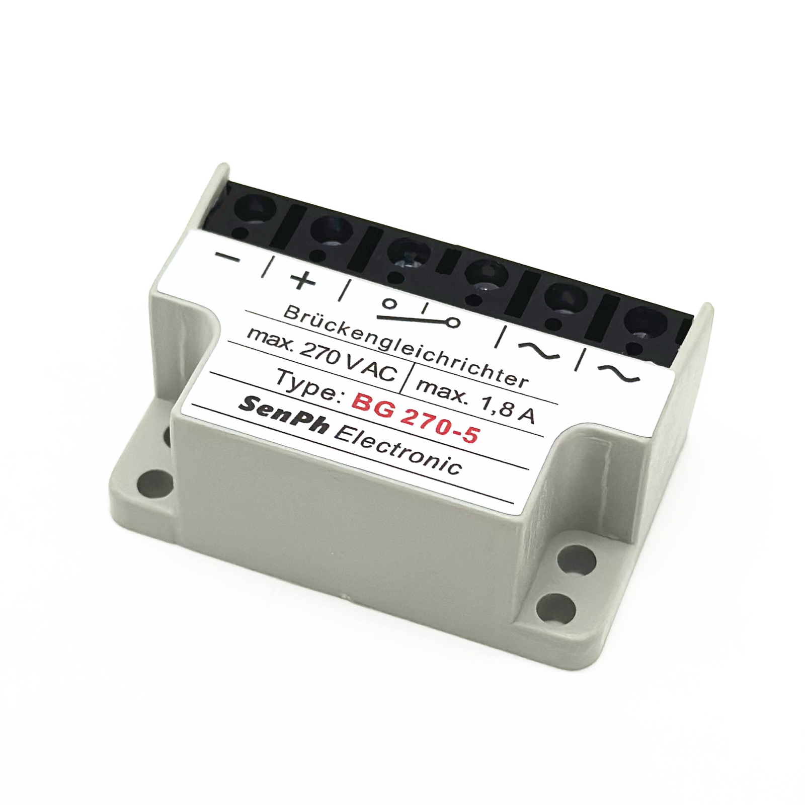 SENPH Brückengleichrichter Type: BG 270-5 270VAC 1,8A Full-Wave rectifier module