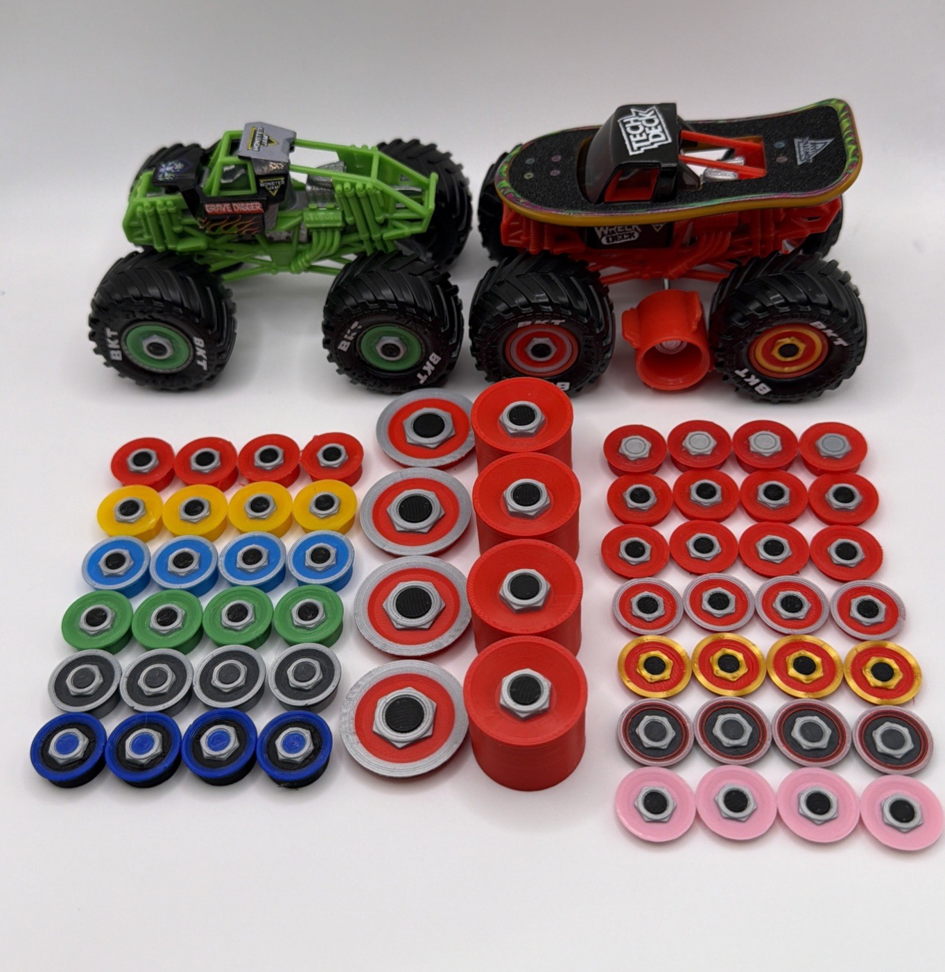 Wreck Deck Custom BLACKBOX 3D Printed Skate Wheel Inserts for Spin