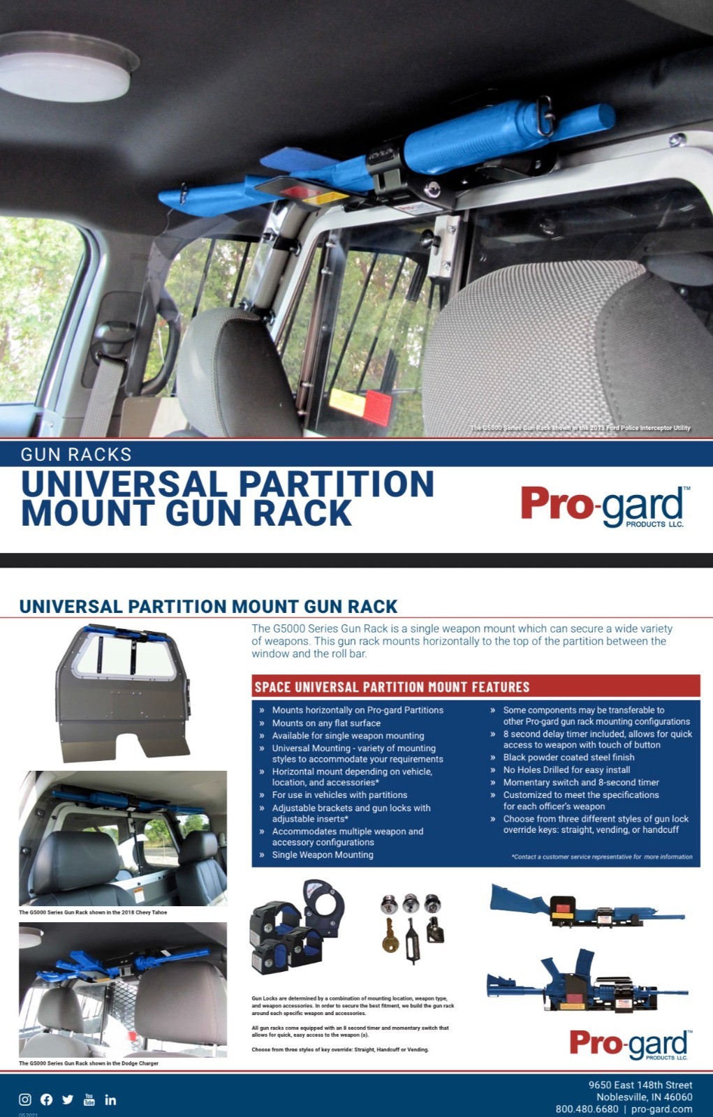 Pro-Gard G5000UT Gun Rack Mount System (NEW, Open Box)