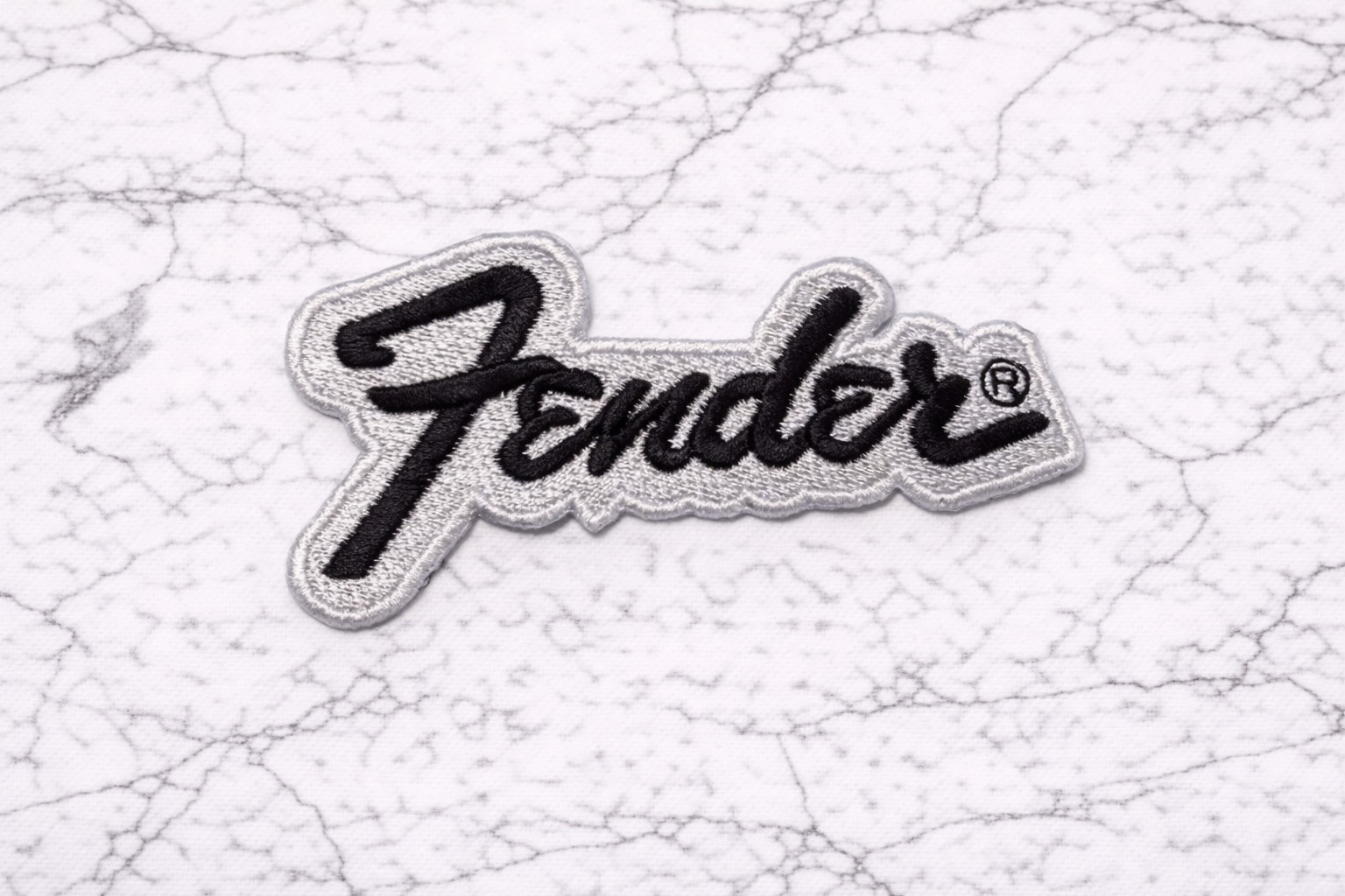 FENDER GUITARS LOGO EMBROIDERED IRON OR SEW ON PATCH 4"X2.16" FREE SHIPPING
