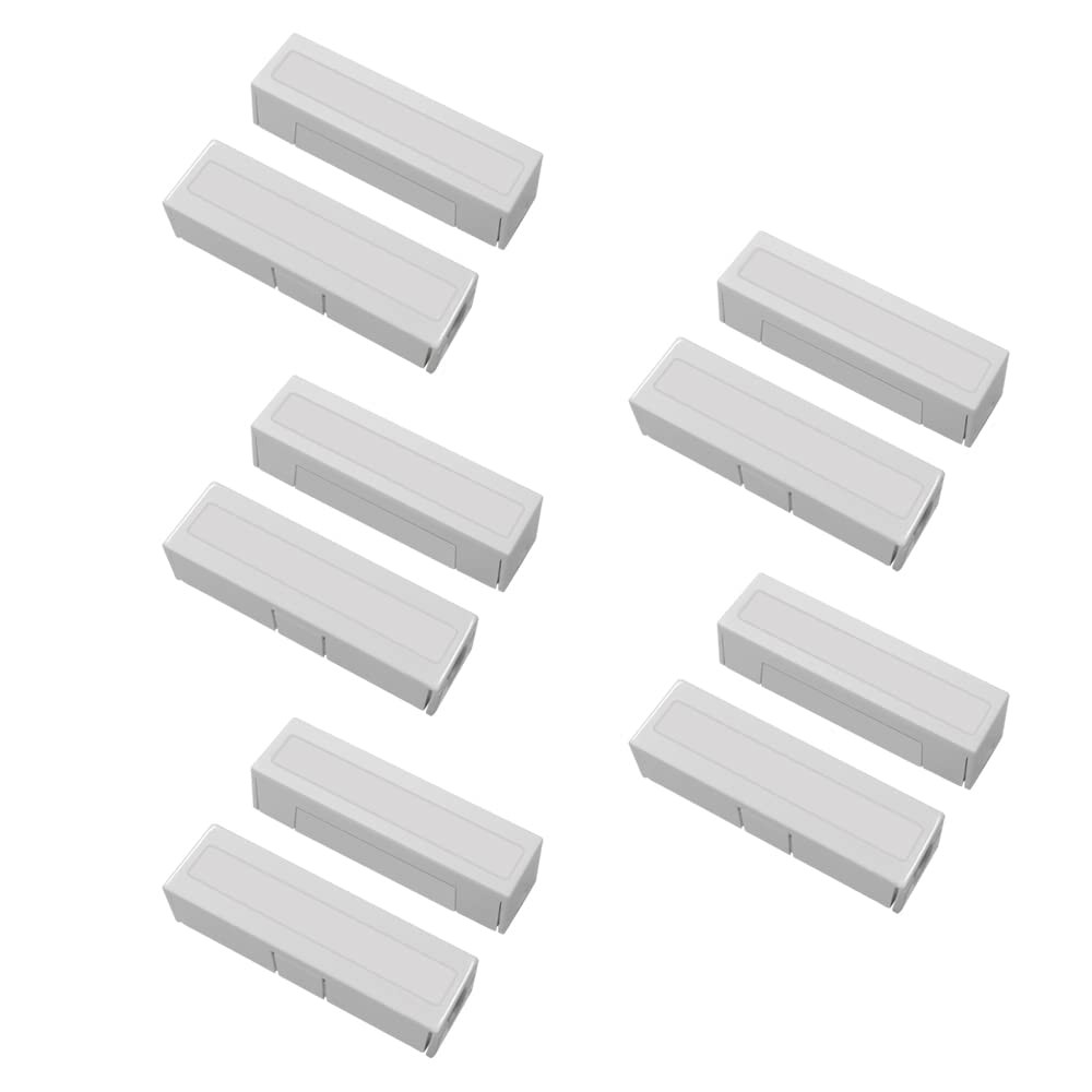 WESUA 5 Pack NC Magnetic Switch Contacts Door Sensor for Home Alarm white