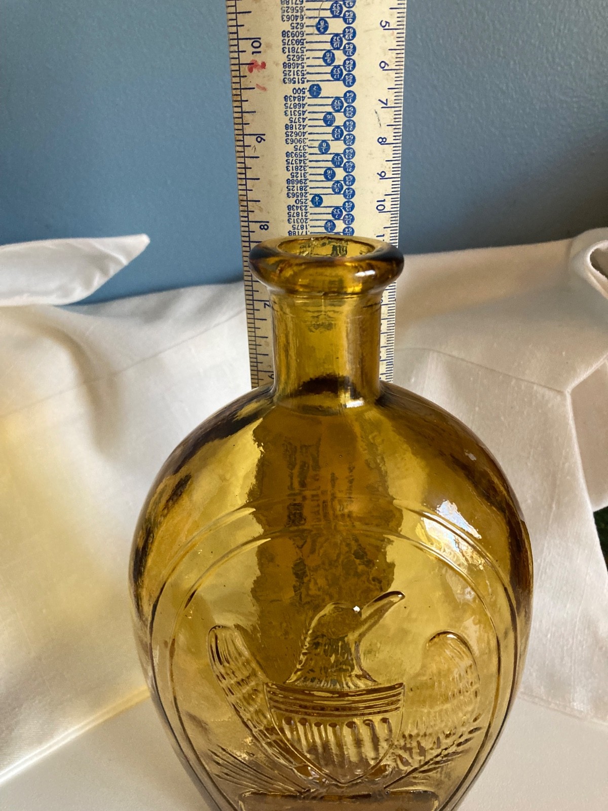 Bubble Glass Bottle - American Eagle and Stars Design