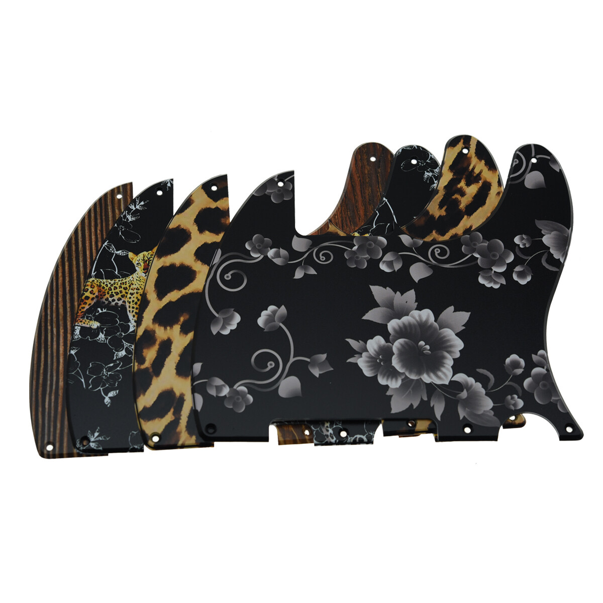 Tele Blank Plastic Pickguard Scratch Plates 5 Holes For Esquire Various Colors