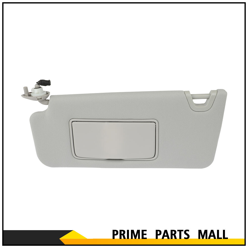 Sun Visor Driver Side Gray For 08-12 Honda Accord 2.4L 3.5L W/Vanity Light