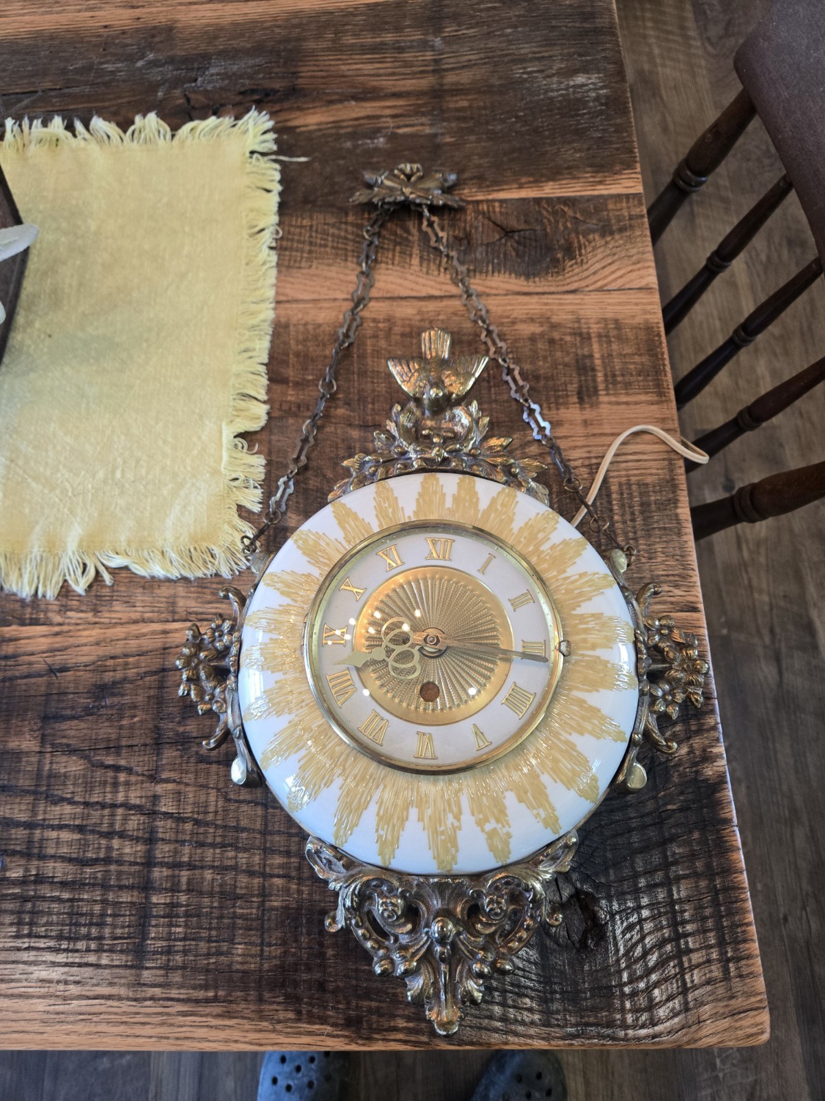 Old Brass Clock
