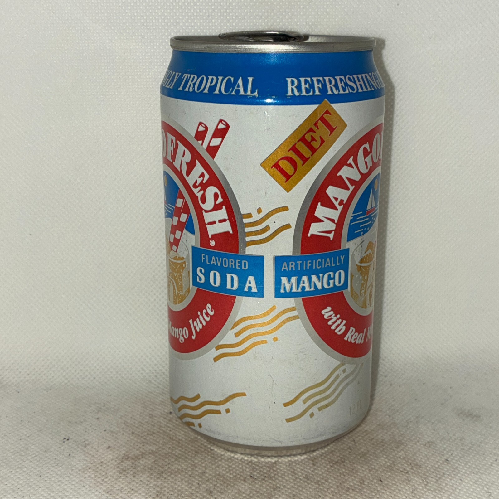 Diet Mango Fresh soda/juice can