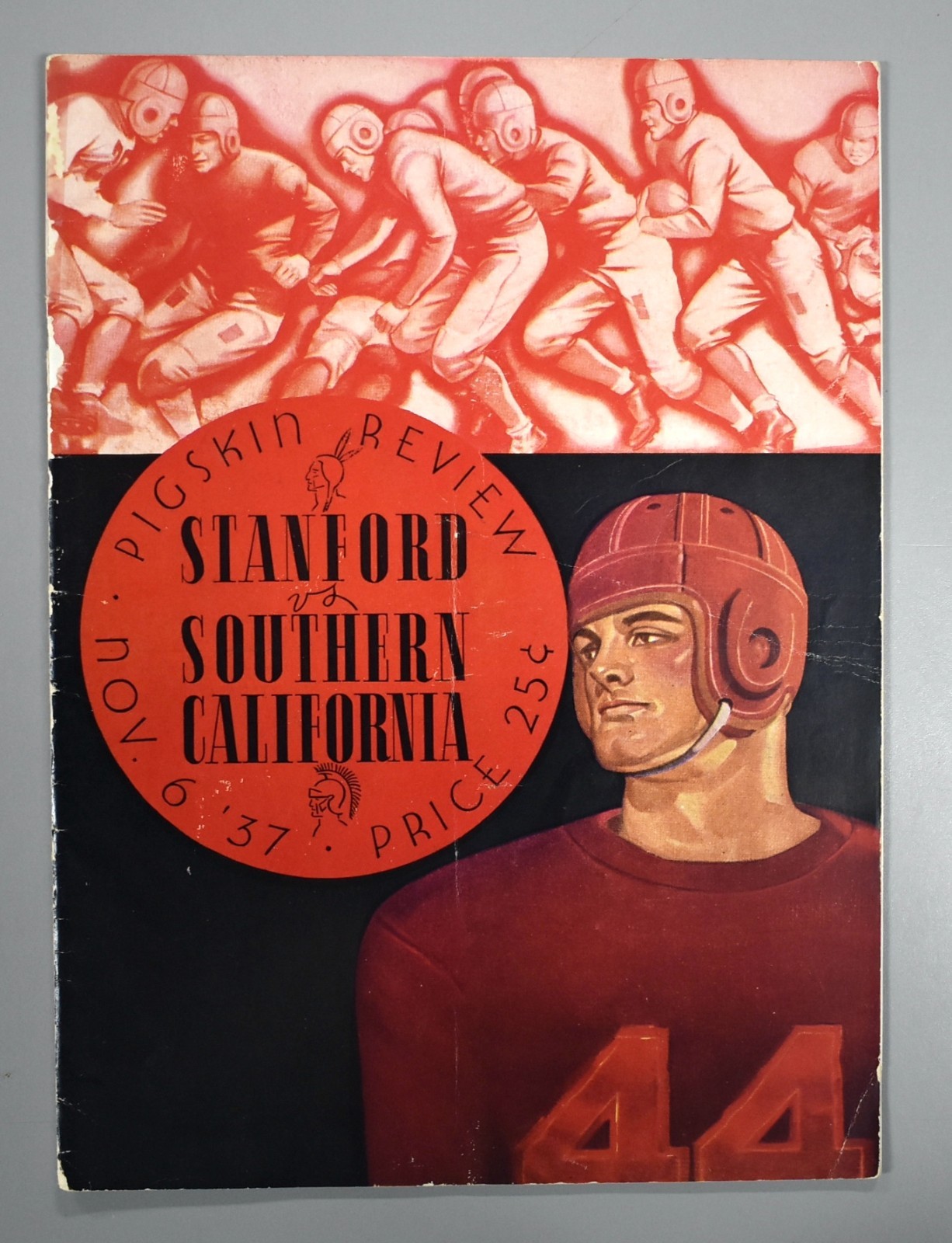 Stanford vs USC November 6th 1937 Official Game Program Football
