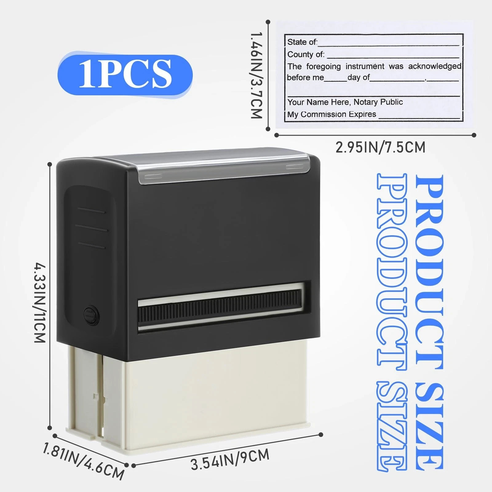 Sinload Notary Stamp - Self Inking Notary Public Stamp for Sworn & Subscribed...
