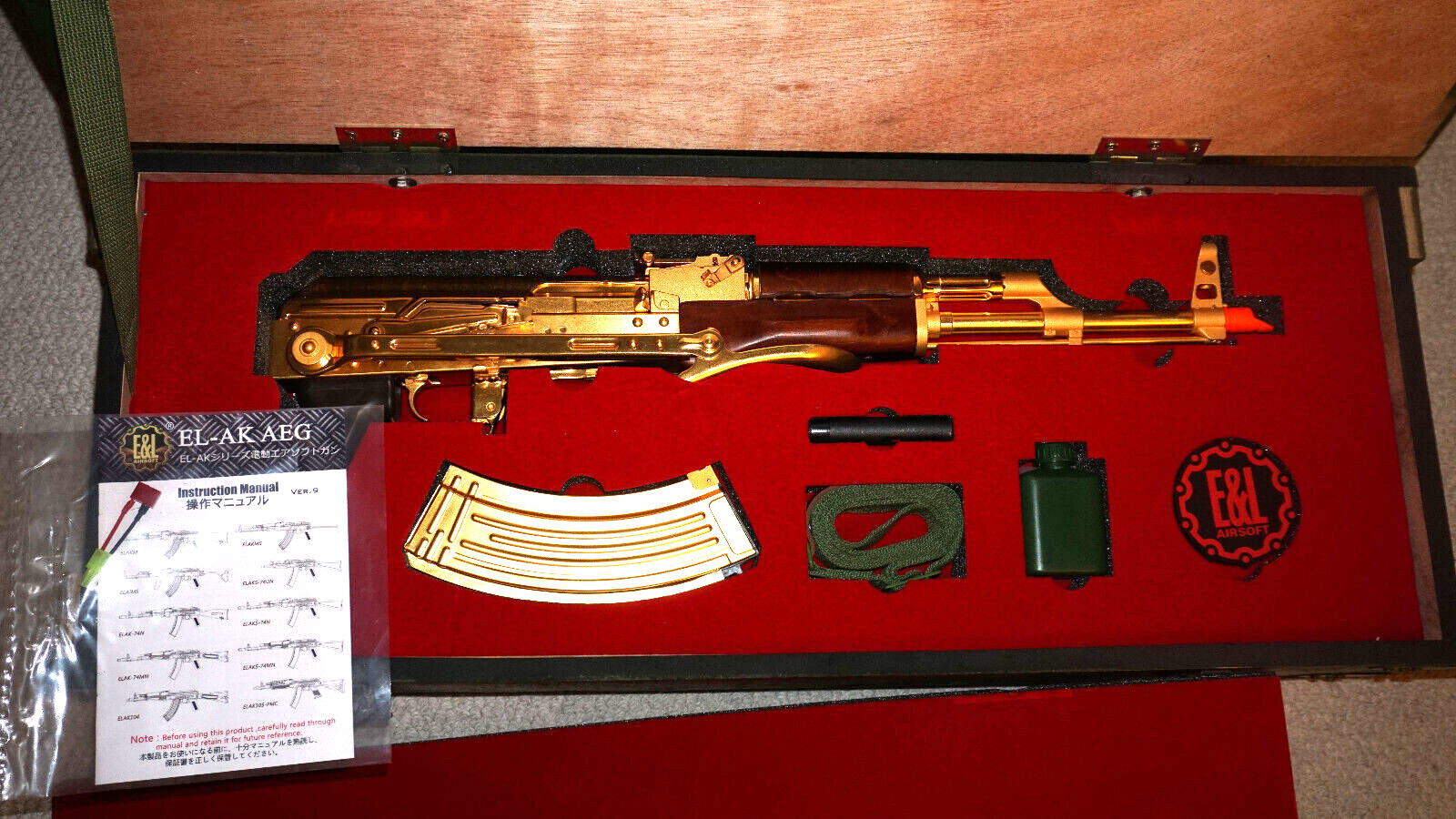 E&L AKMS EL-A113PT-B 24K Gold Plated AEG 10 Years Anniversary Limited Edition