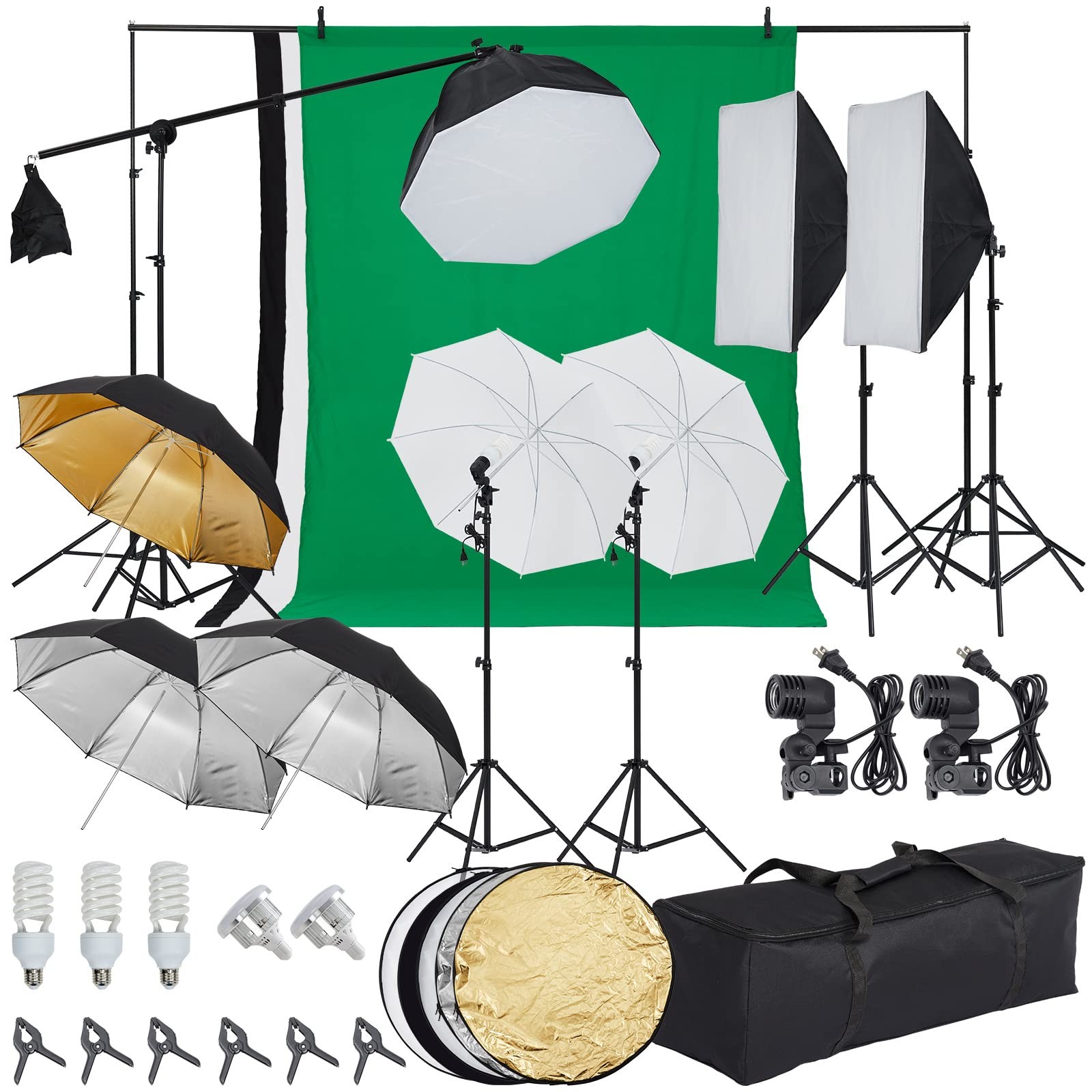 Photo Studio Photography Continuous Lighting Kit Non-woven fabrics Backdrop Kits