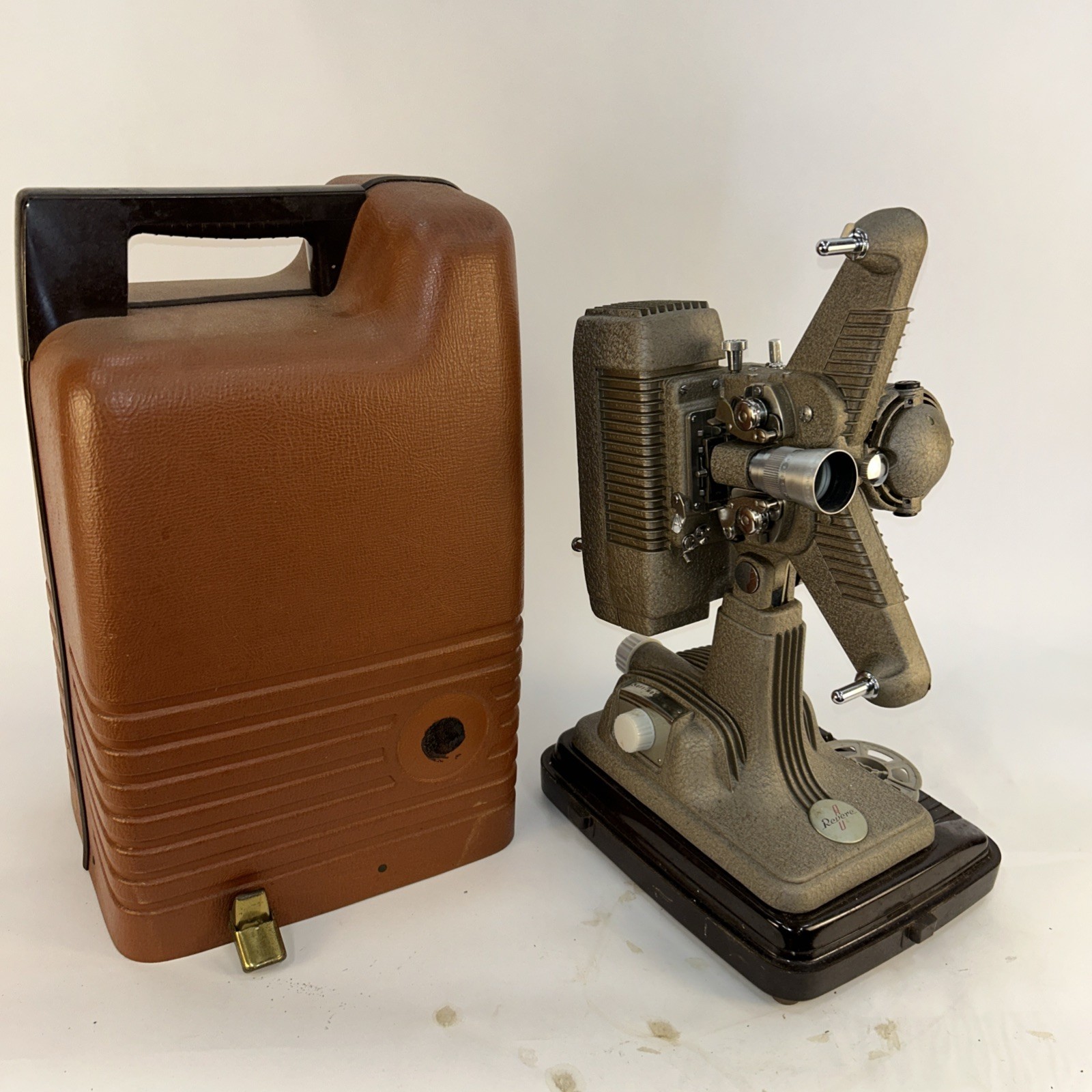 Vintage Revere Model 85 8mm Movie Film Projector w Case, Needs Cord—Untested