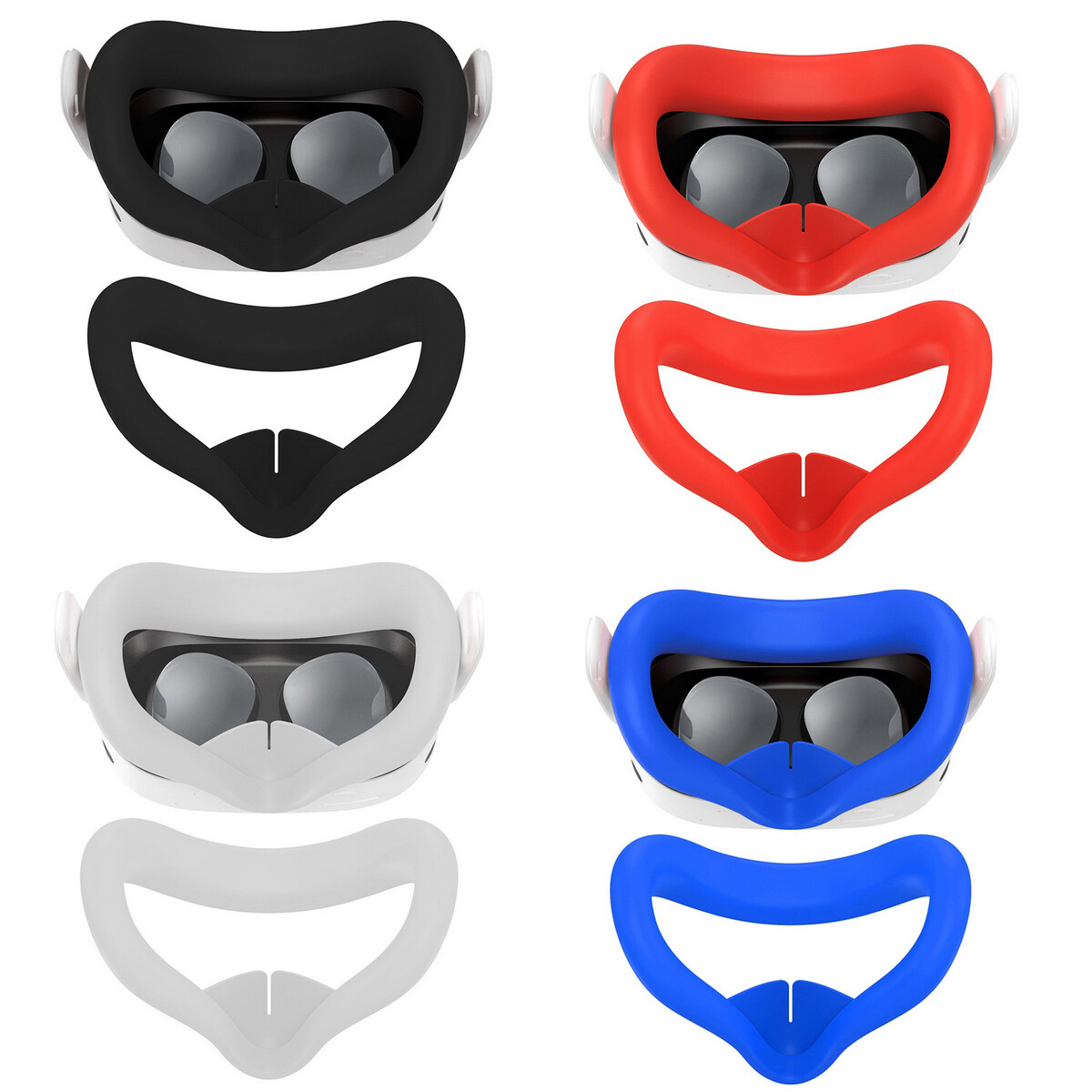 Fit For Quest 3S VR Headset Blackout Eye Mask Comfortable VR Silicone Face Cover