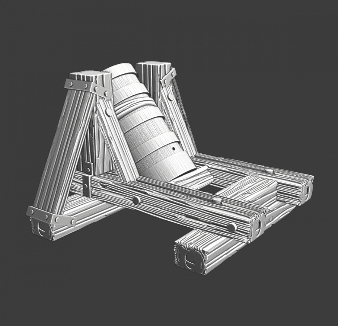 Northern Crusades Miniatures Medieval Mortar 28mm 32mm 35mm 40mm 54mm 3D