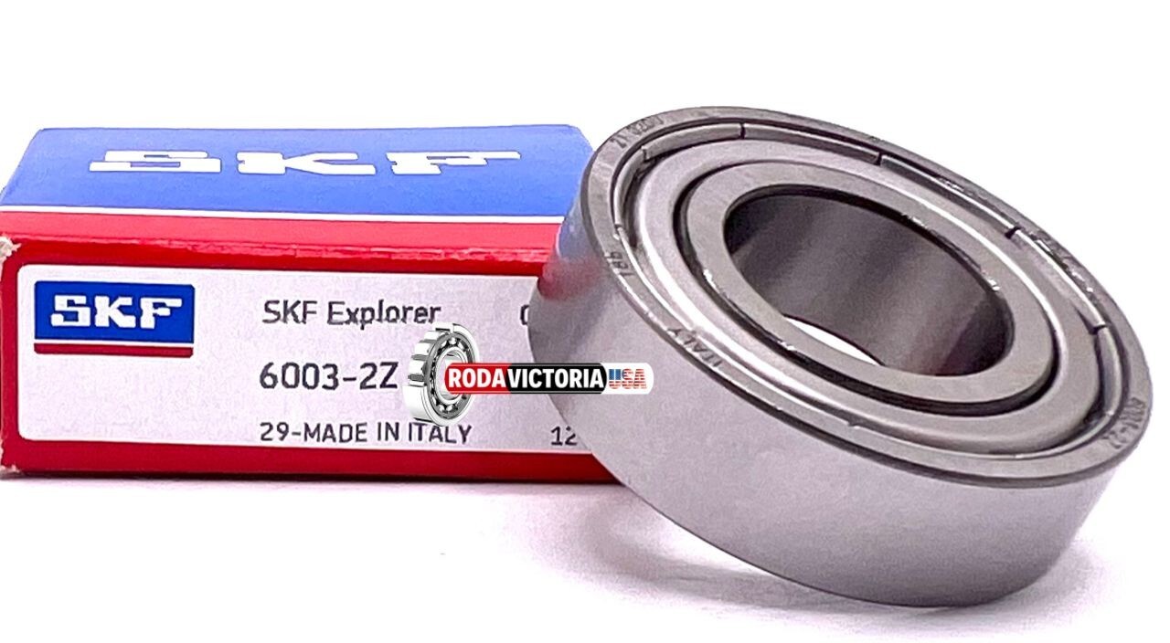 SKF 6003 ZZ C3 DEEP GROOVE BALL BEARING, METAL SHIELDED 17x35x13mm