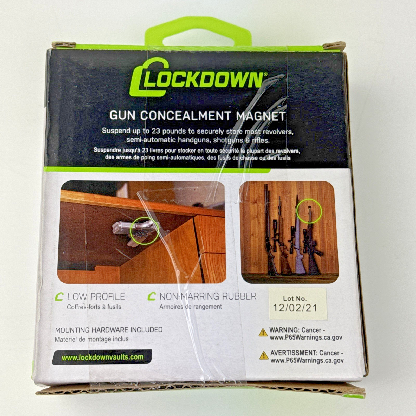 Lockdown Gun Concealment Magnet - Black, 222501
