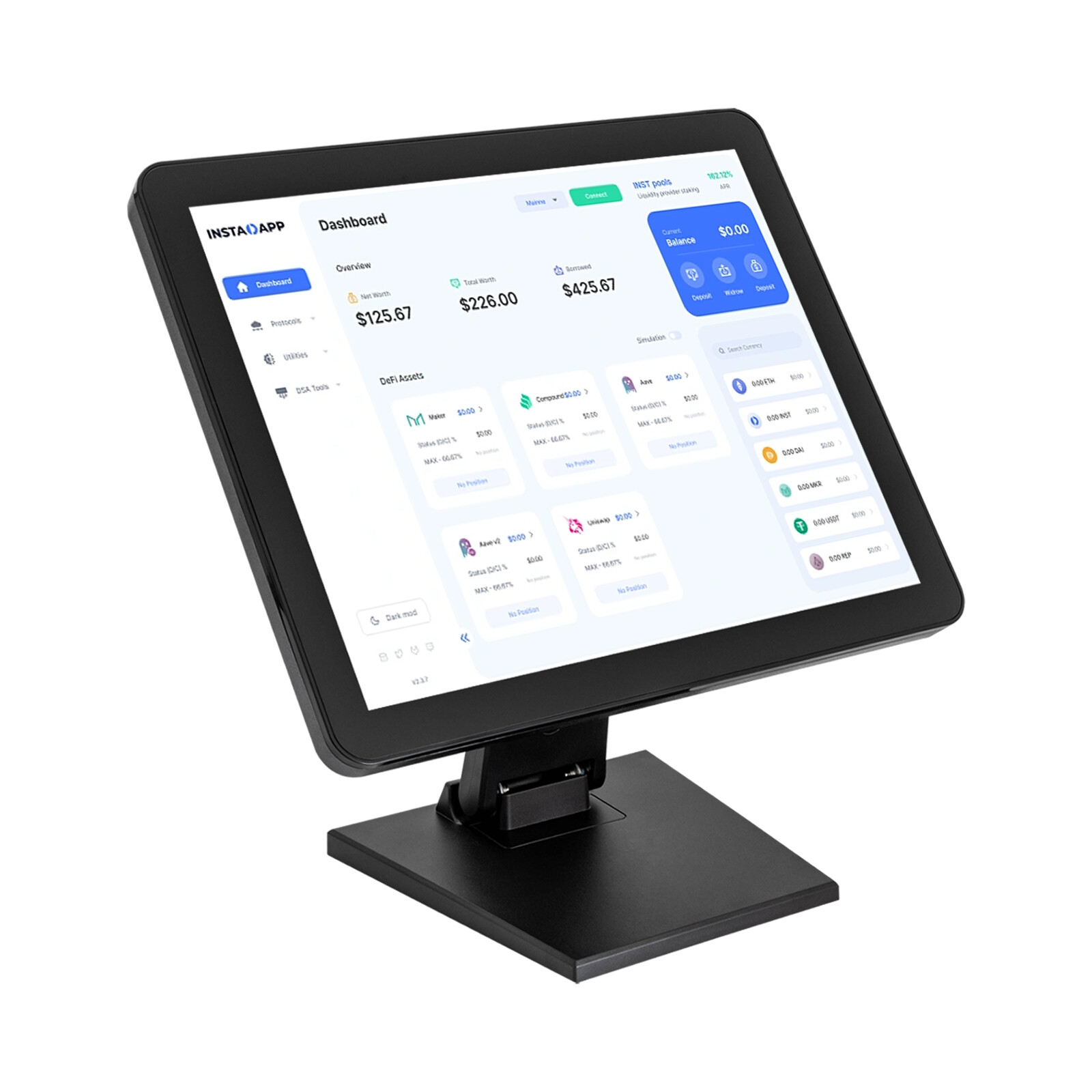 17" Inch Monitor Screen Business Restaurant Retail Cash Register System Display