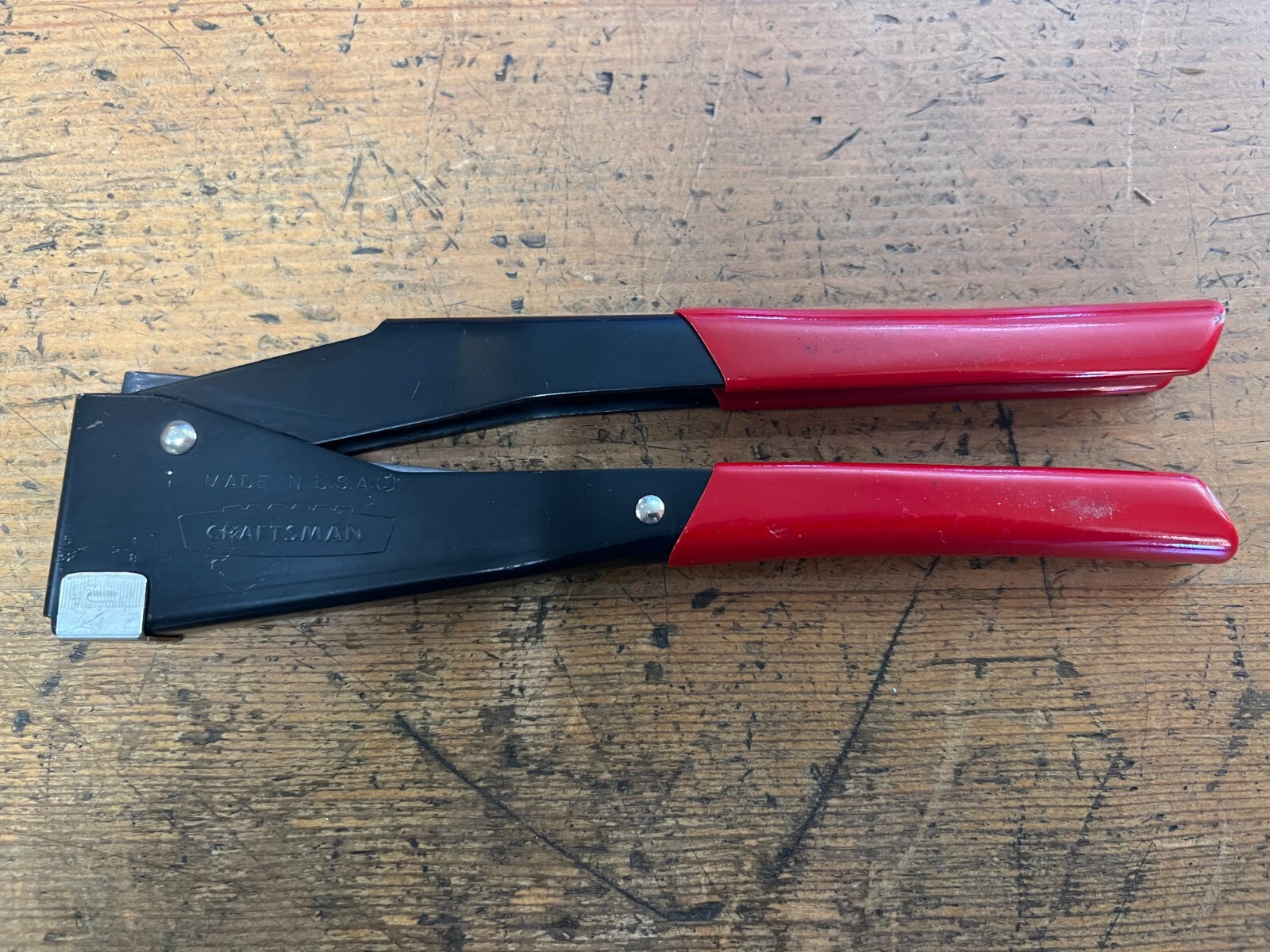 Vintage CRAFTSMAN Hand Riveter Settings for 1/8" & 5/32" Rivets USA Pat 3596496